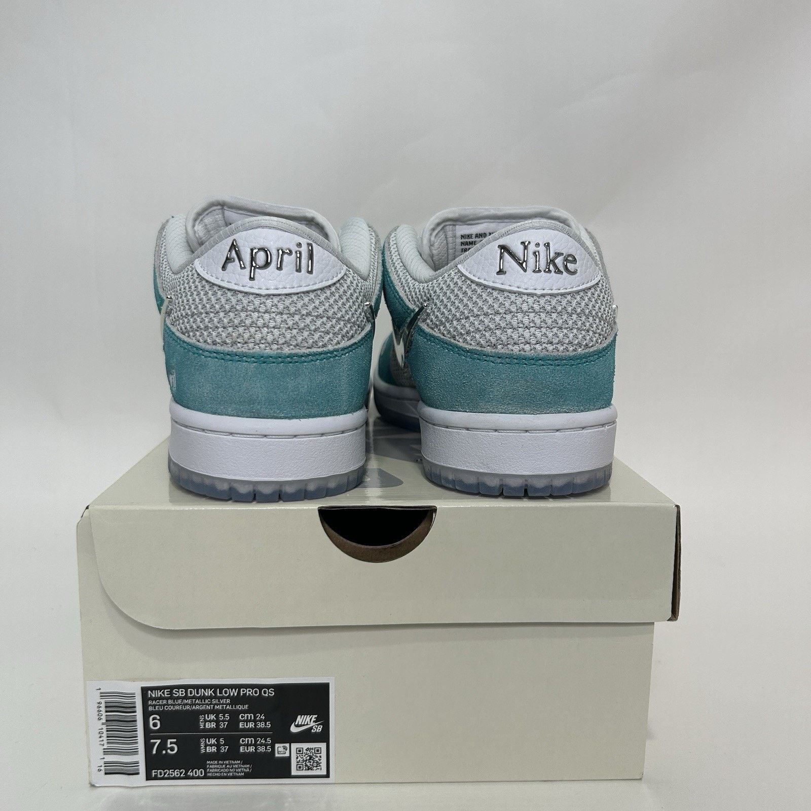Nike Nike SB Dunk Low Pro QS X April Skateboards “Tiffany” Size US 7.5 / IT 37.5 - 4 Thumbnail