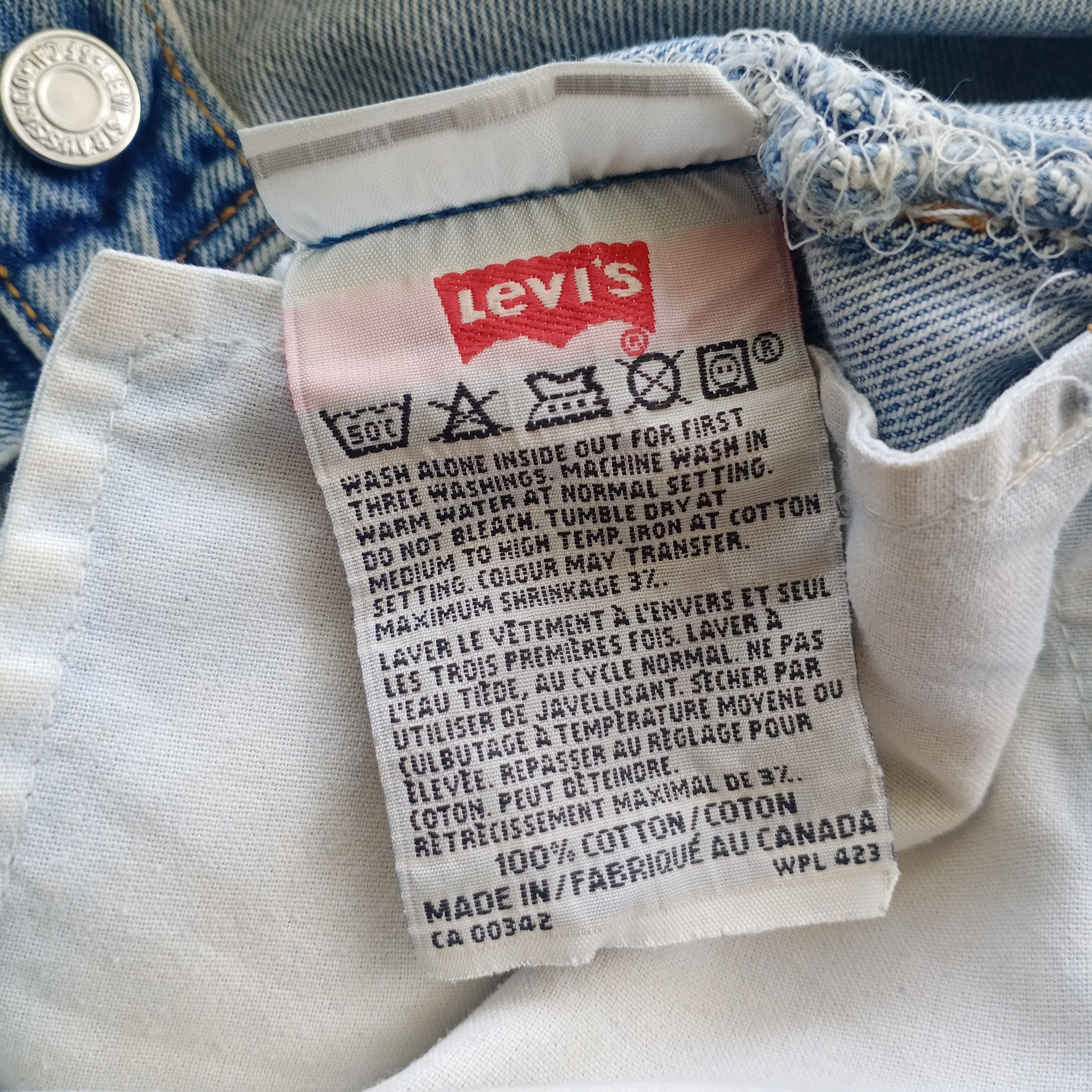 Levi's Vintage Levis 501 Canada Distressed Denim Jeans USA big E Size US 32 / EU 48 - 9 Thumbnail