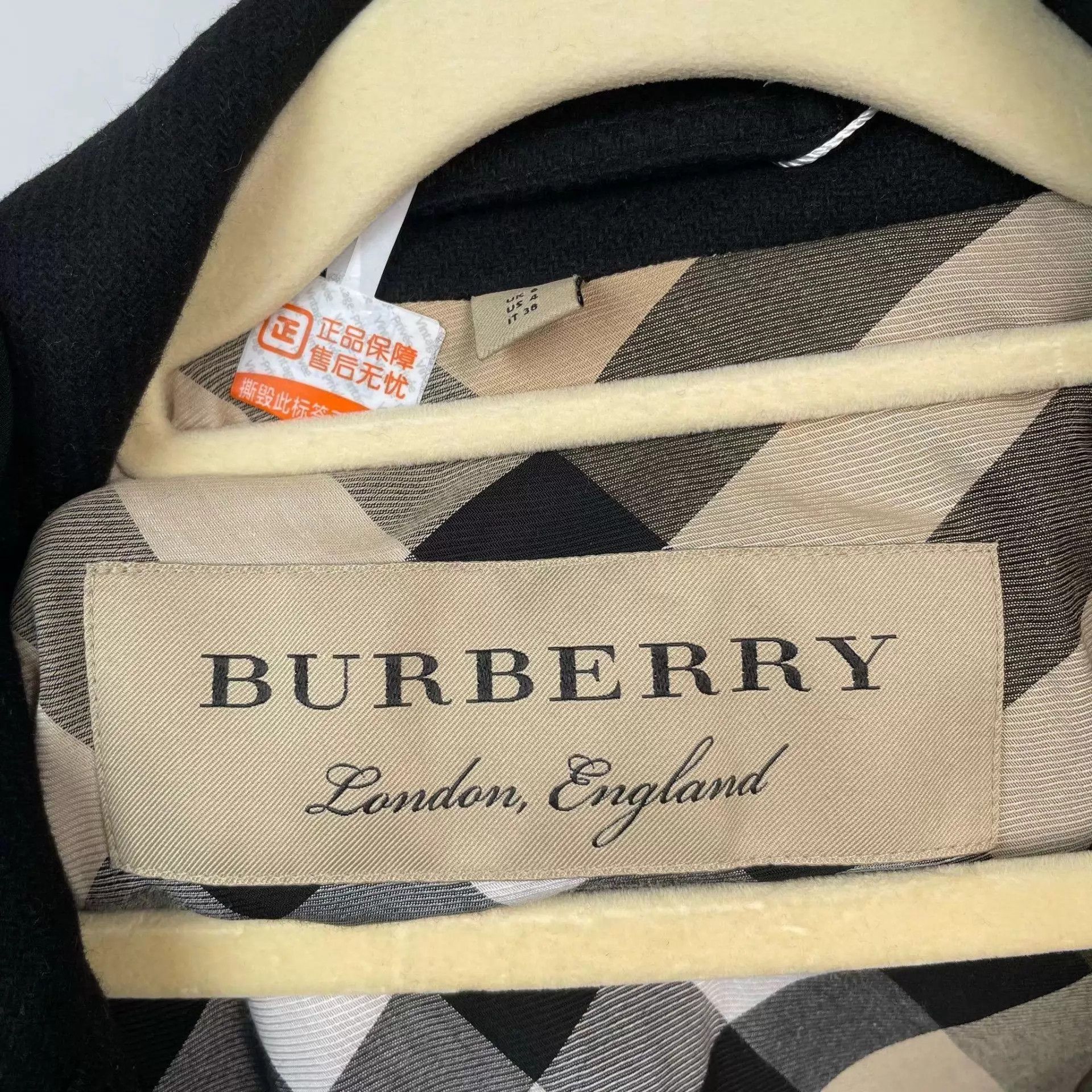 Burberry Burberry 6 Black Wool Coat Size XS / US 0-2 / IT 36-38 - 4 Thumbnail