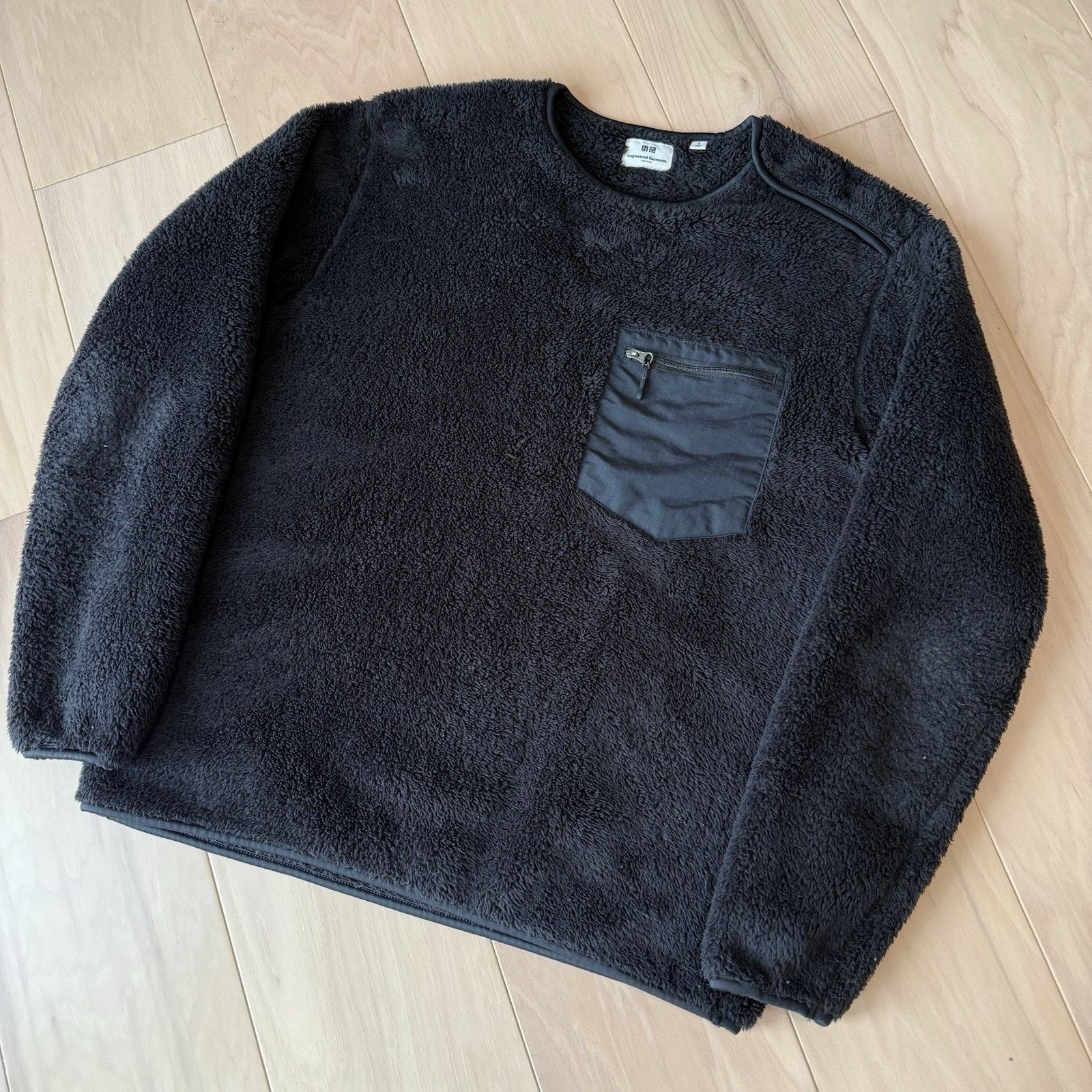 Engineered Garments × Uniqlo Uniqlo Engineered Garments Pullover SBlack Fleece Sweatshirt Size US S / EU 44-46 / 1 - 9 Thumbnail