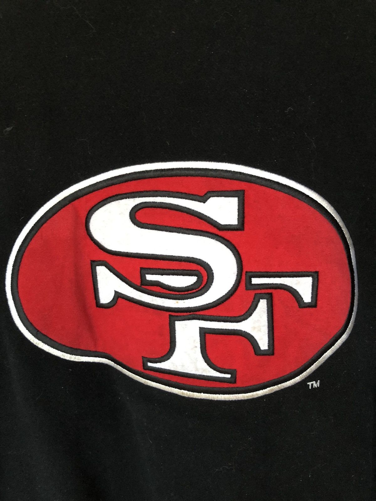 NFL Vintage 90's NFL USA 49ers Bomber Leather Jacket Size US L / EU 52-54 / 3 - 15 Thumbnail