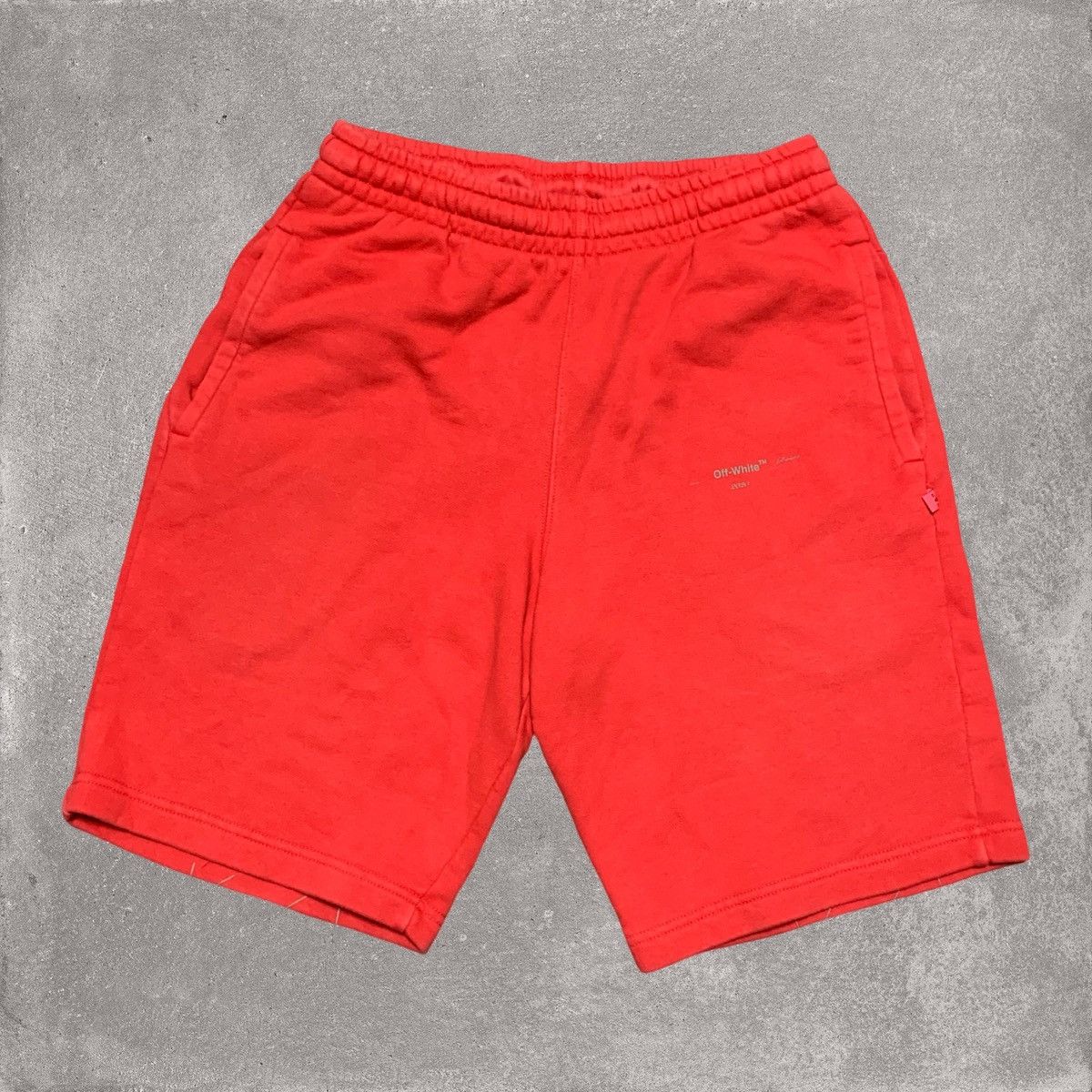 Off-White Off White Small Shorts Outline Diag Red Bottoms Virgil Size US 30 / EU 46 - 2 Thumbnail