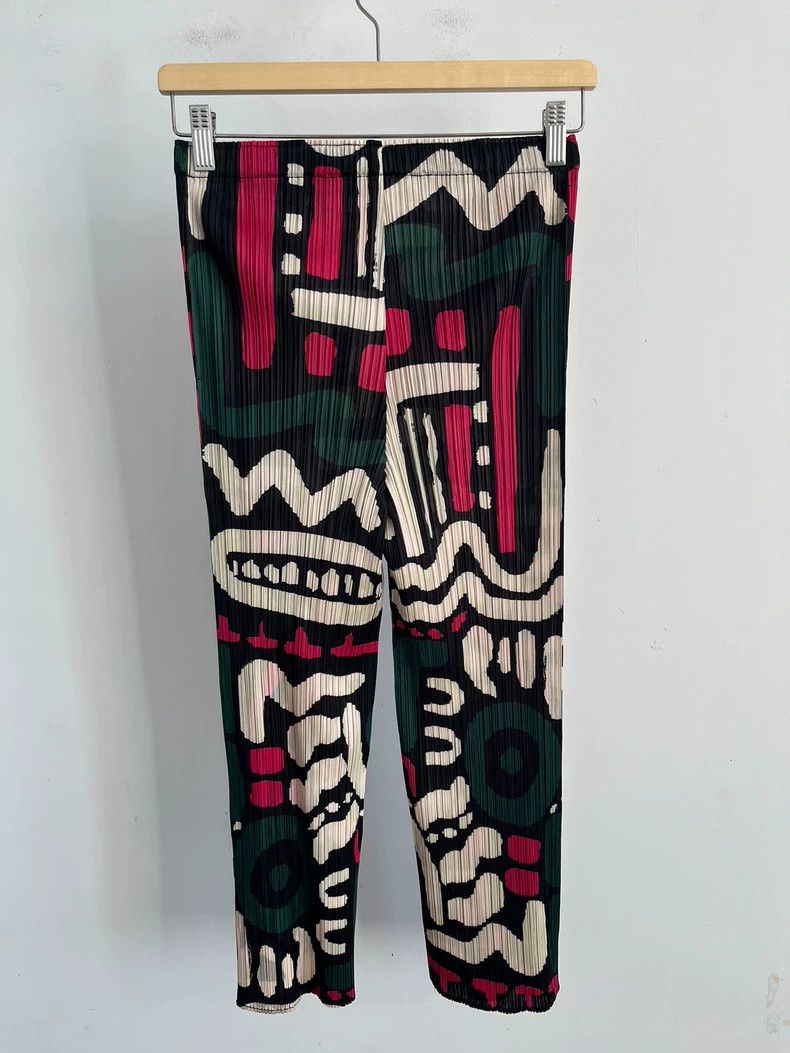 Issey Miyake Issey Miyake Oracle bone pleated pants Size 26" / US 2 / IT 38 - 2 Thumbnail