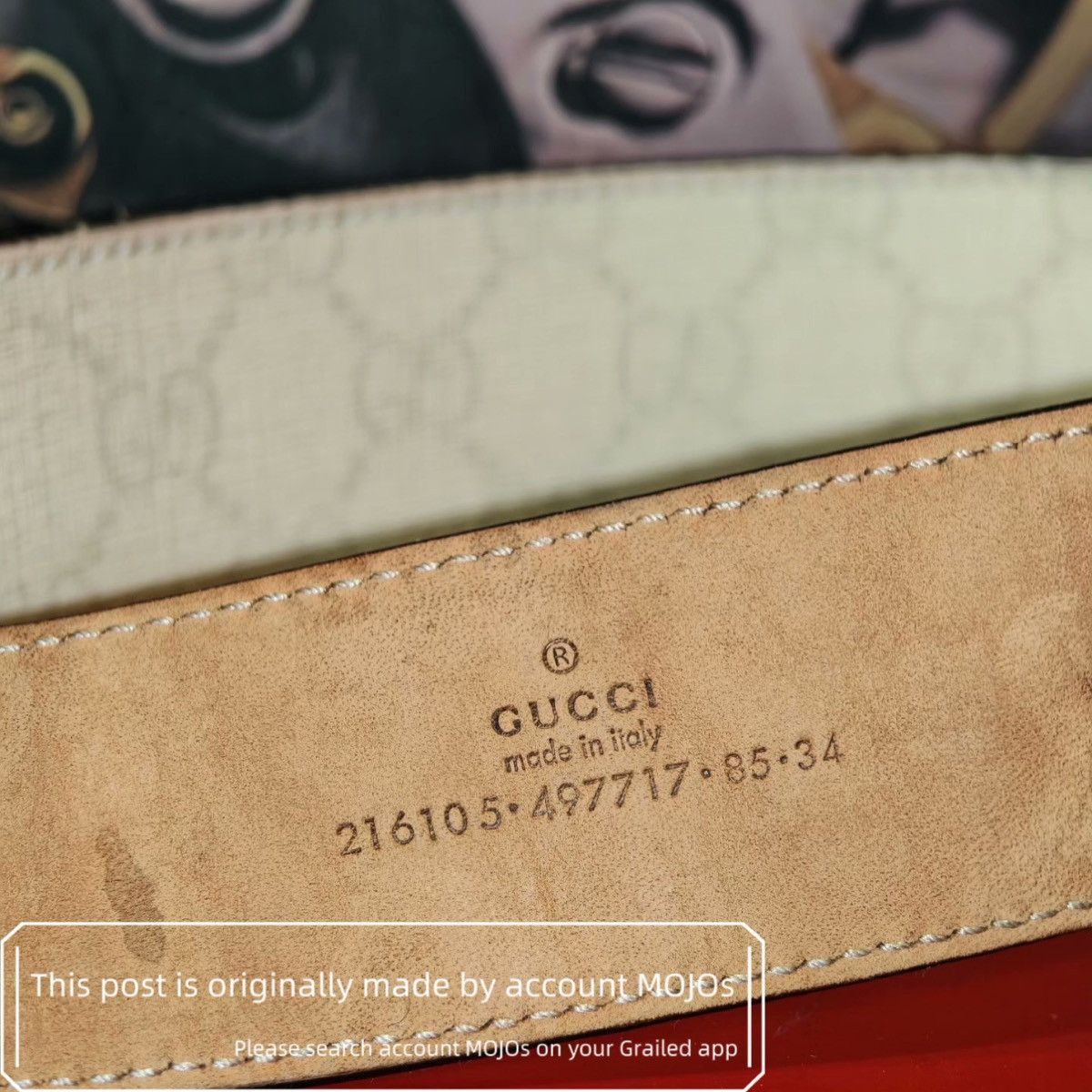 Gucci Sz 85 Gucci Vintage Anchor Logo Buckle Belt mojos5141 Size ONE SIZE - 5 Thumbnail