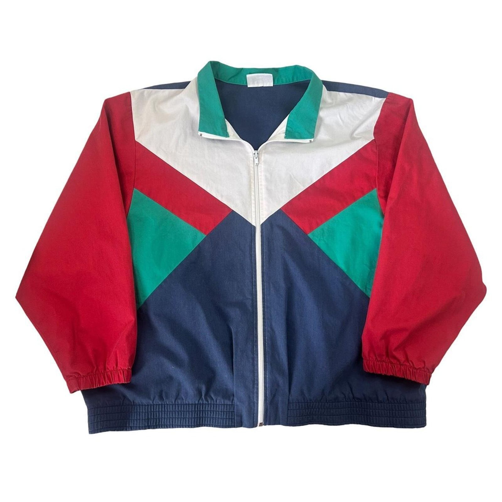 Other 90s windbreaker jacket colorful sz 20 alfred dunner Size 3XL / US 20-22 - 1 Thumbnail