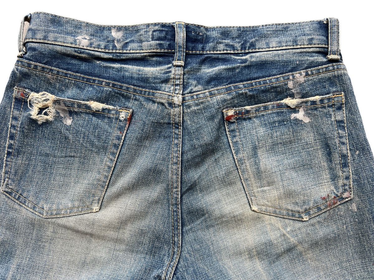 Japan Blue DMG Domingo Japan Rusty Ripped Grunge Distressed Rusty Jeans Size US 31 - 9 Thumbnail