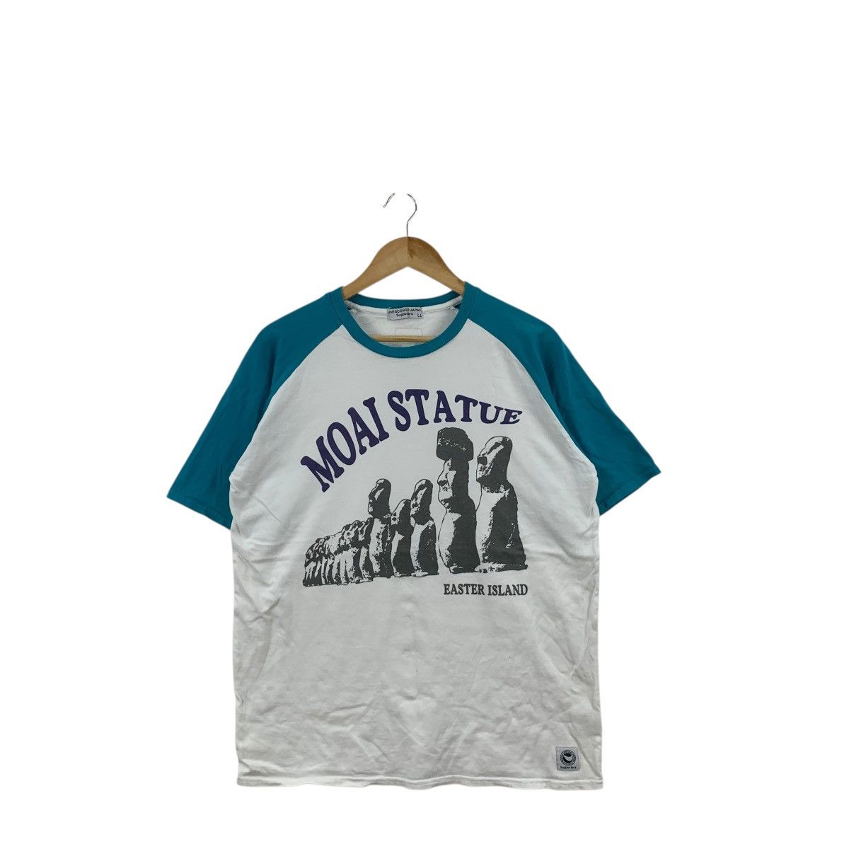 Other UNESCO NGO JAPAN Moai Statue Easter Island Tee Shirt Top Size L / US 10 / IT 46 - 3 Thumbnail