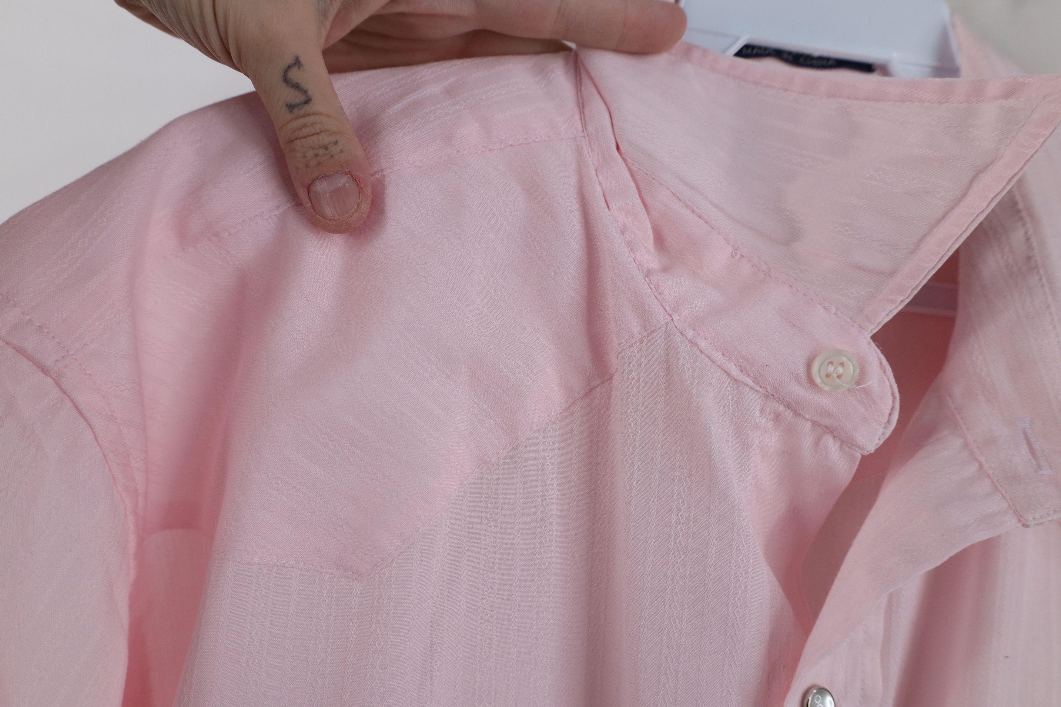 Vintage Vintage 90s Streetwear Western Cowboy Snap Button Shirt Pink Size US M / EU 48-50 / 2 - 7 Thumbnail