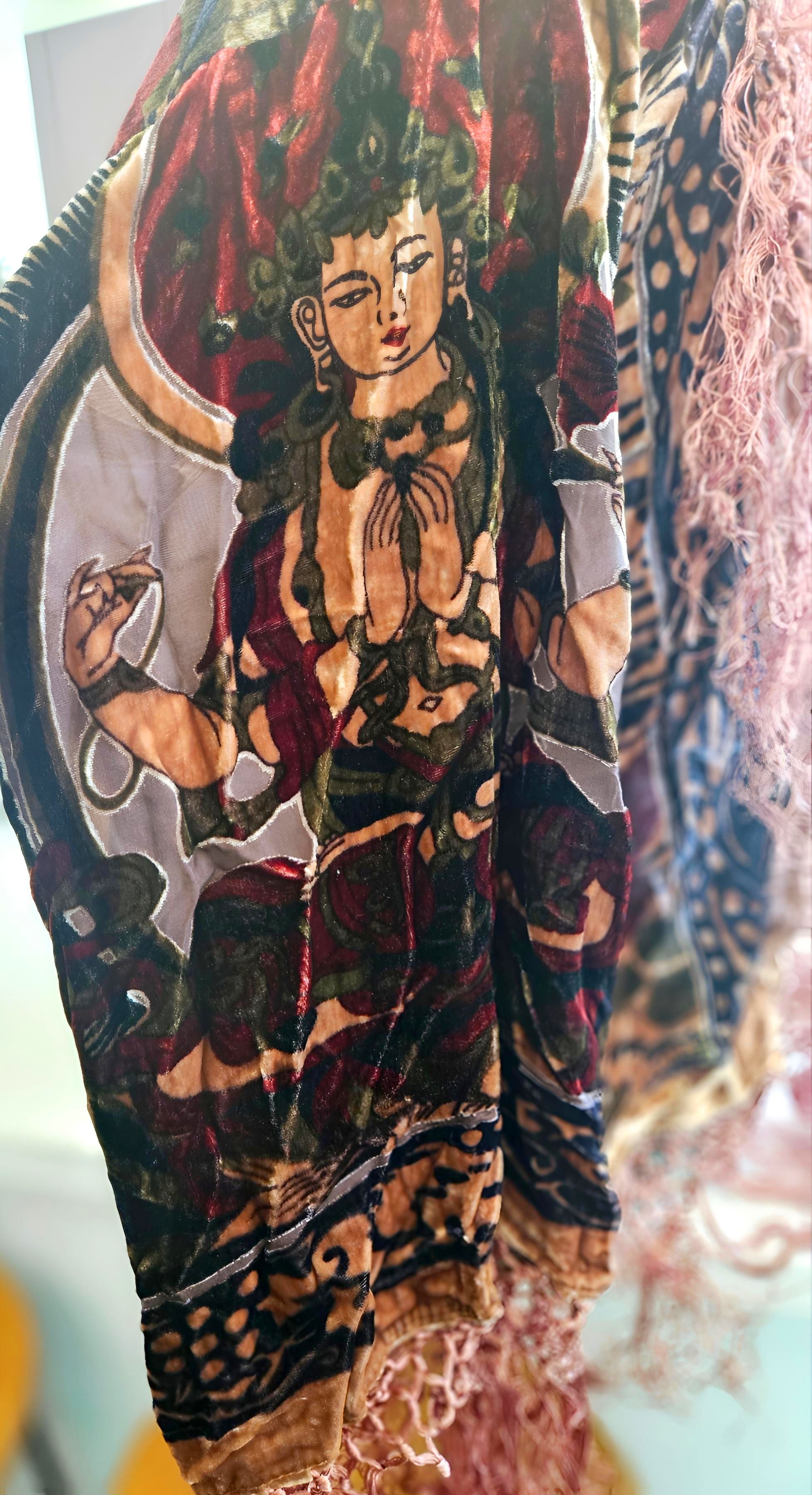 Other CUSTOM BUDDHA VELVET BURNOUT KIMONO Size ONE SIZE - 3 Thumbnail