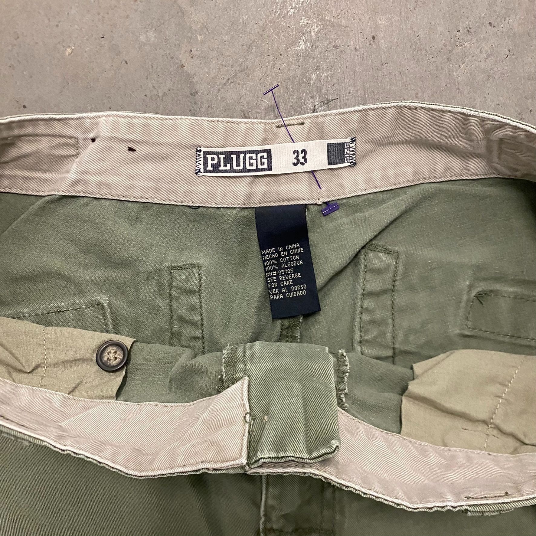 Other Vintage Y2K Essential Military Drab Olive Green Cargo Shorts Size US 33 - 4 Thumbnail