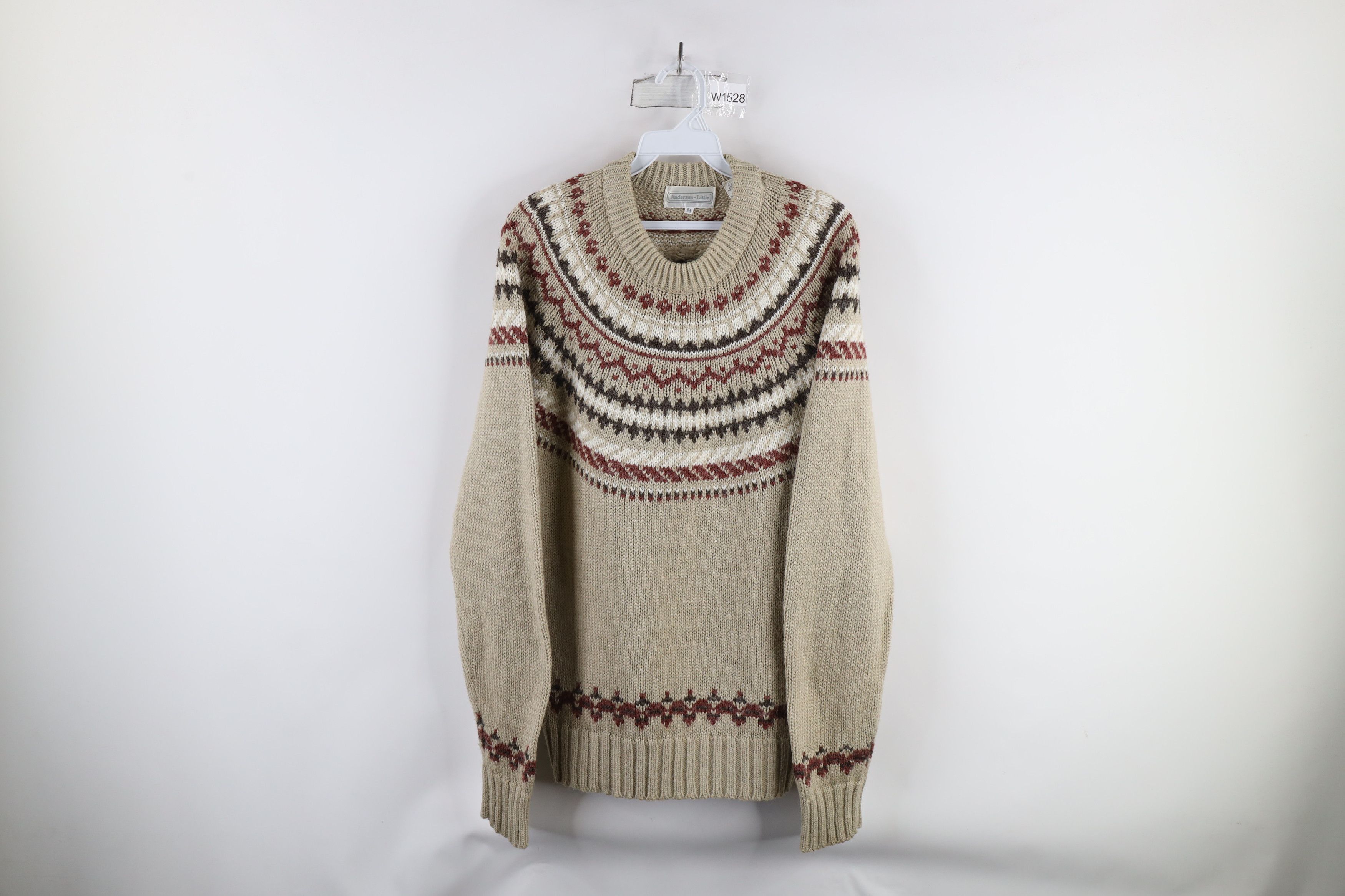 Vintage Vintage 90s Streetwear Fair Isle Knit Crewneck Sweater Size US M / EU 48-50 / 2 - 1 Thumbnail
