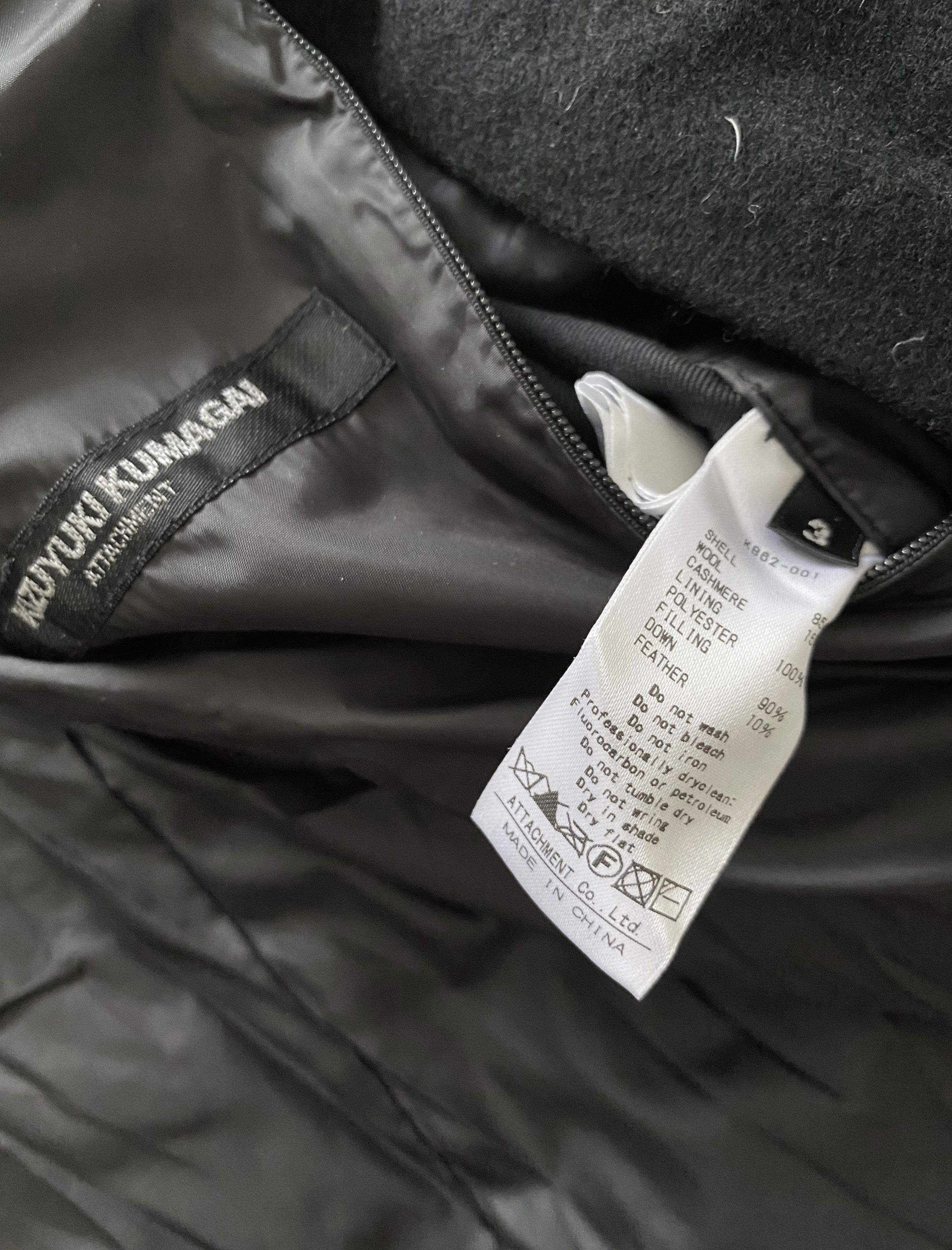 Kazuyuki Kumagai Attachment High Neck Down Jacket with Wool Shell Size US M / EU 48-50 / 2 - 3 Thumbnail