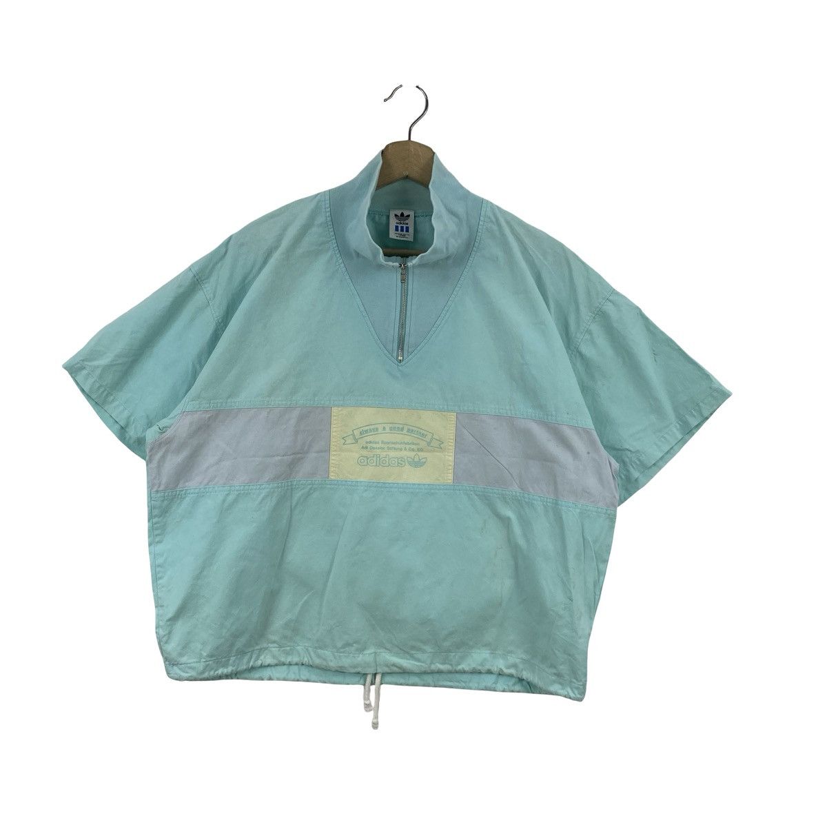 Adidas Vintage ADIDAS ORIGINALS Half Zip Pullover Windbreaker Size US XL / EU 56 / 4 - 4 Thumbnail