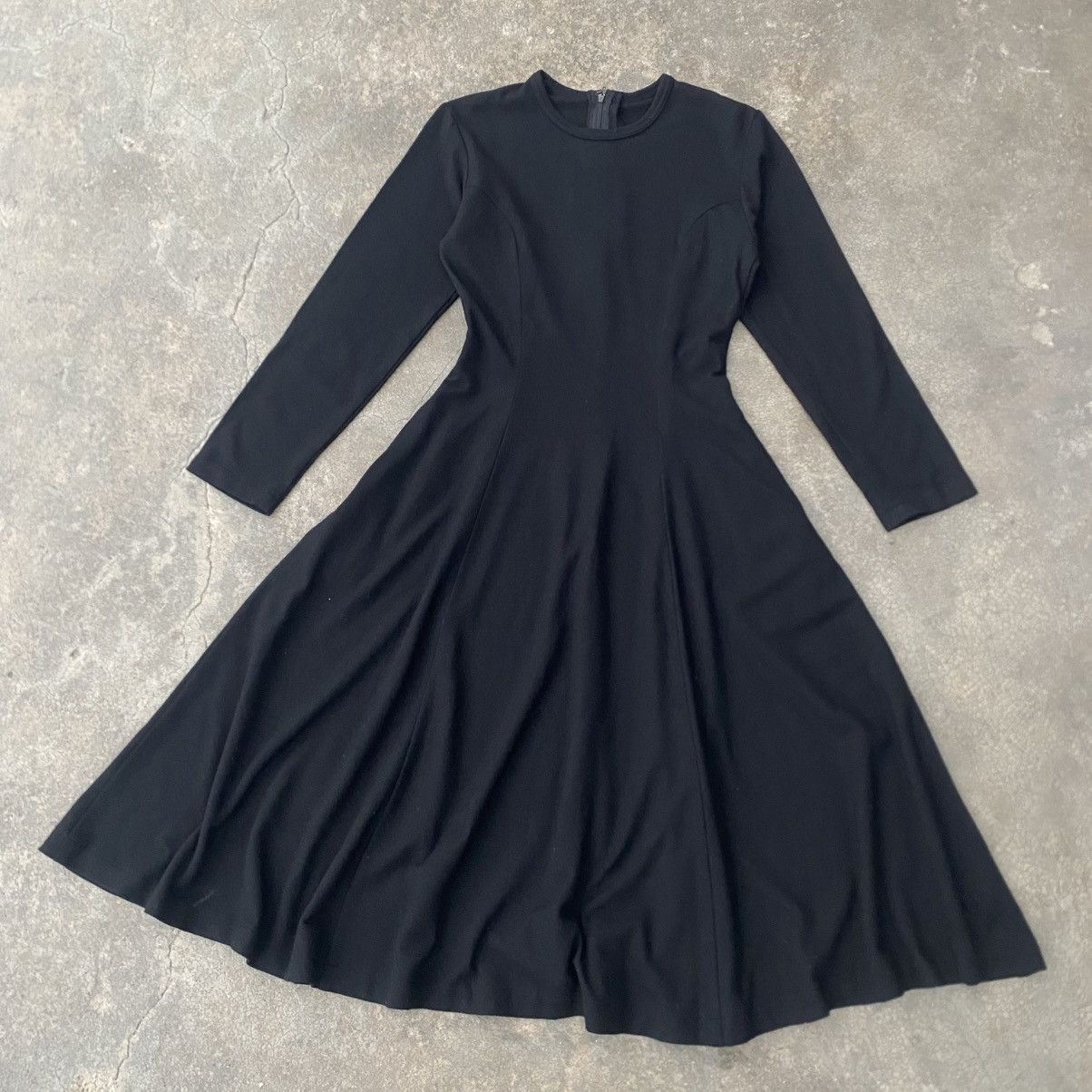 Comme des Garcons ‼️LAST DROP‼️CDG Tricot AD1988 Black Light Wool Flare Dress Size ONE SIZE - 2 Thumbnail