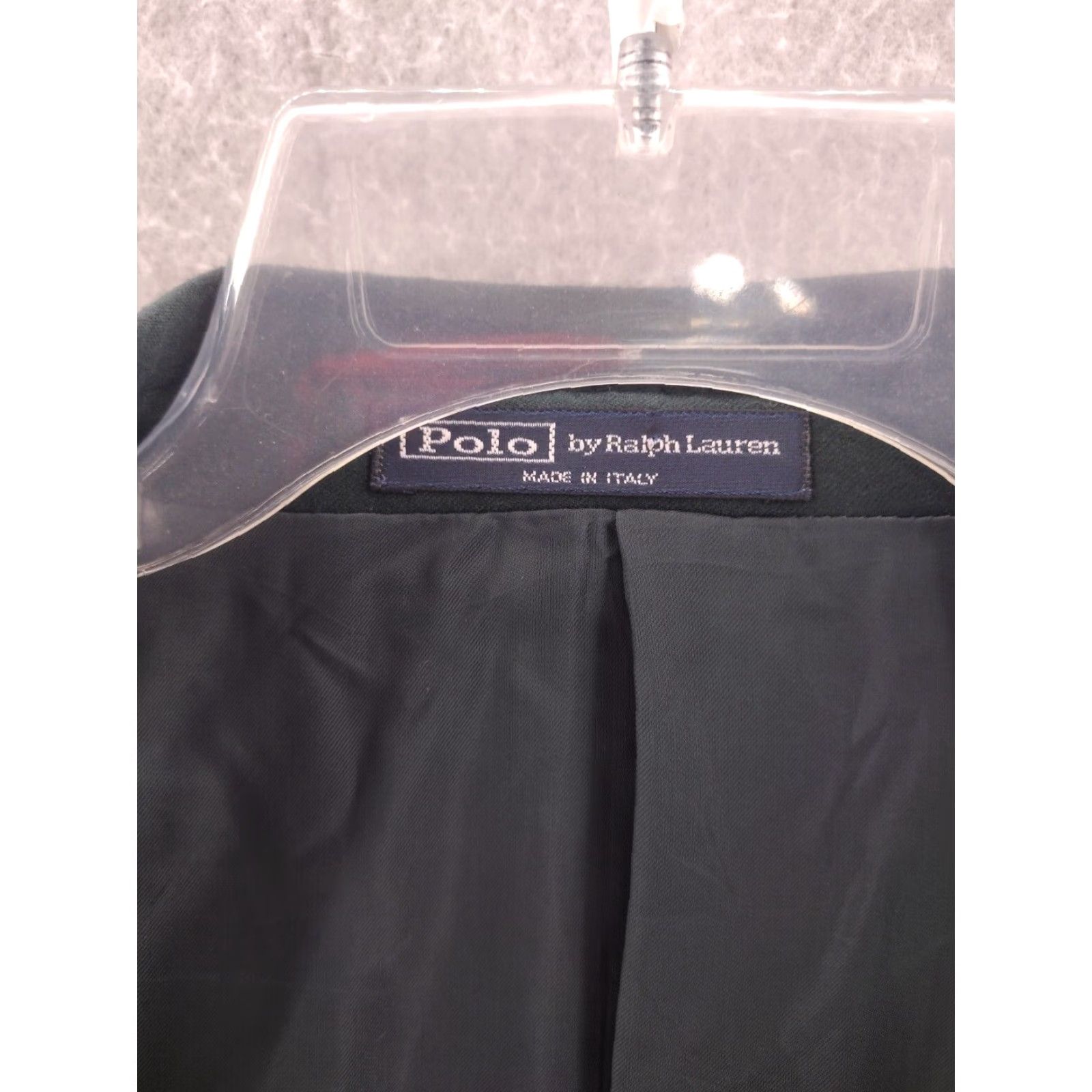Polo Ralph Lauren VINTAGE Polo Ralph Lauren Blazer Mens 41 Black 100% Wool Italy Made Size US L / EU 52-54 / 3 - 4 Thumbnail
