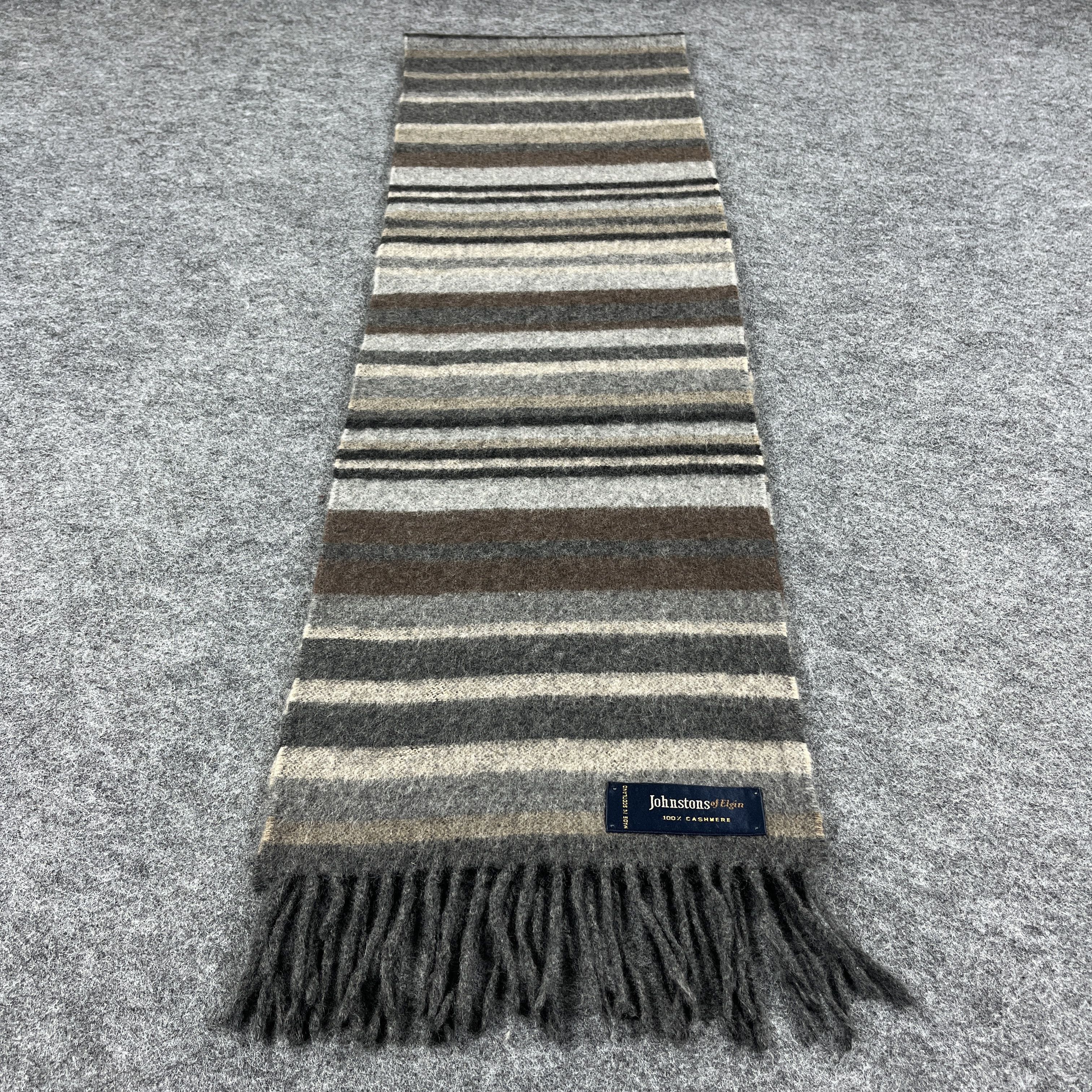Johnstons Of Elgin × Vintage Johnstons Of Elgin Scarf / Muffler / Neckwear T1062 Size ONE SIZE - 2 Thumbnail