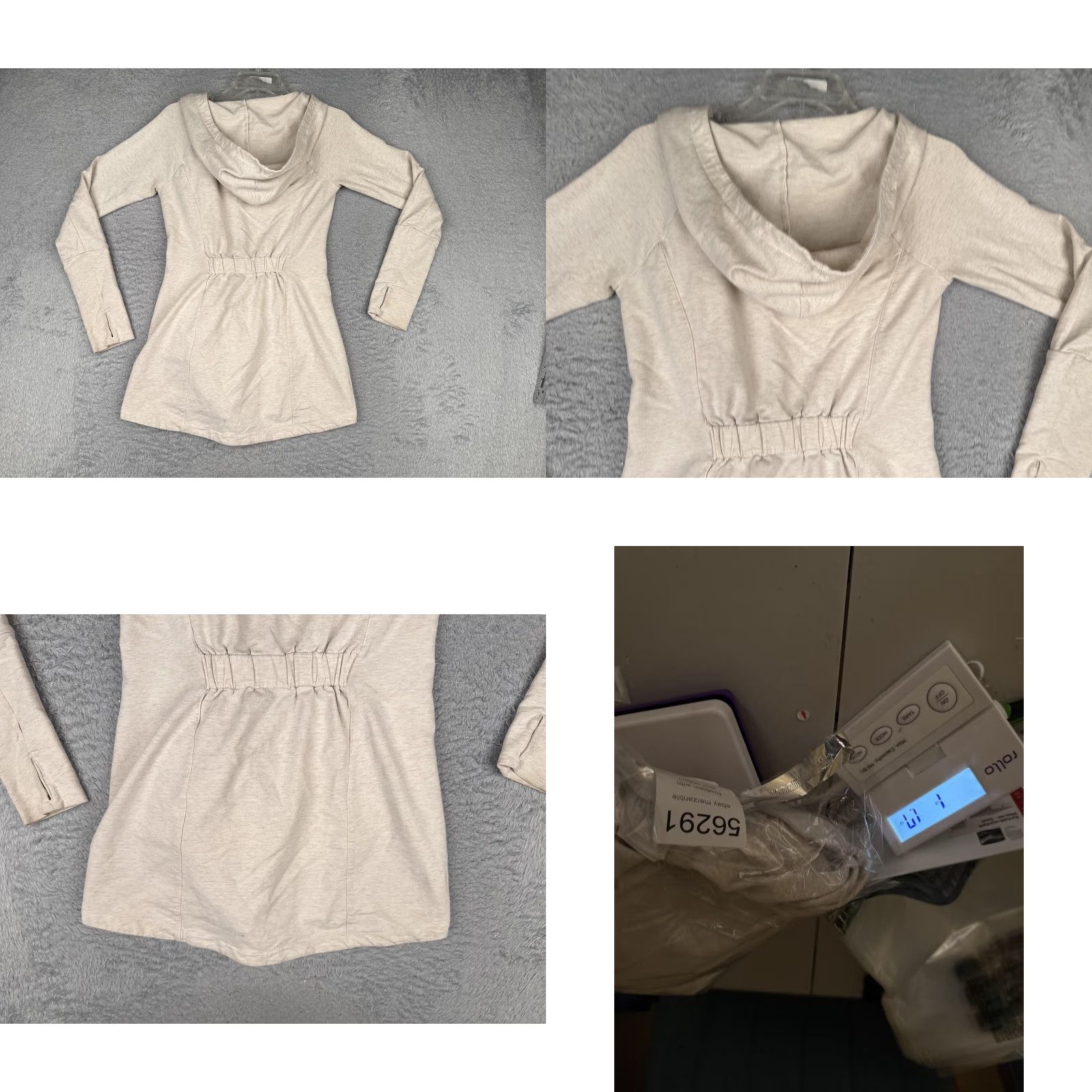 The North Face The North Face Hoodie Womens S Beige Full Zip Cardigan Thumbhole Jacket Top Size S / US 4 / IT 40 - 9 Thumbnail