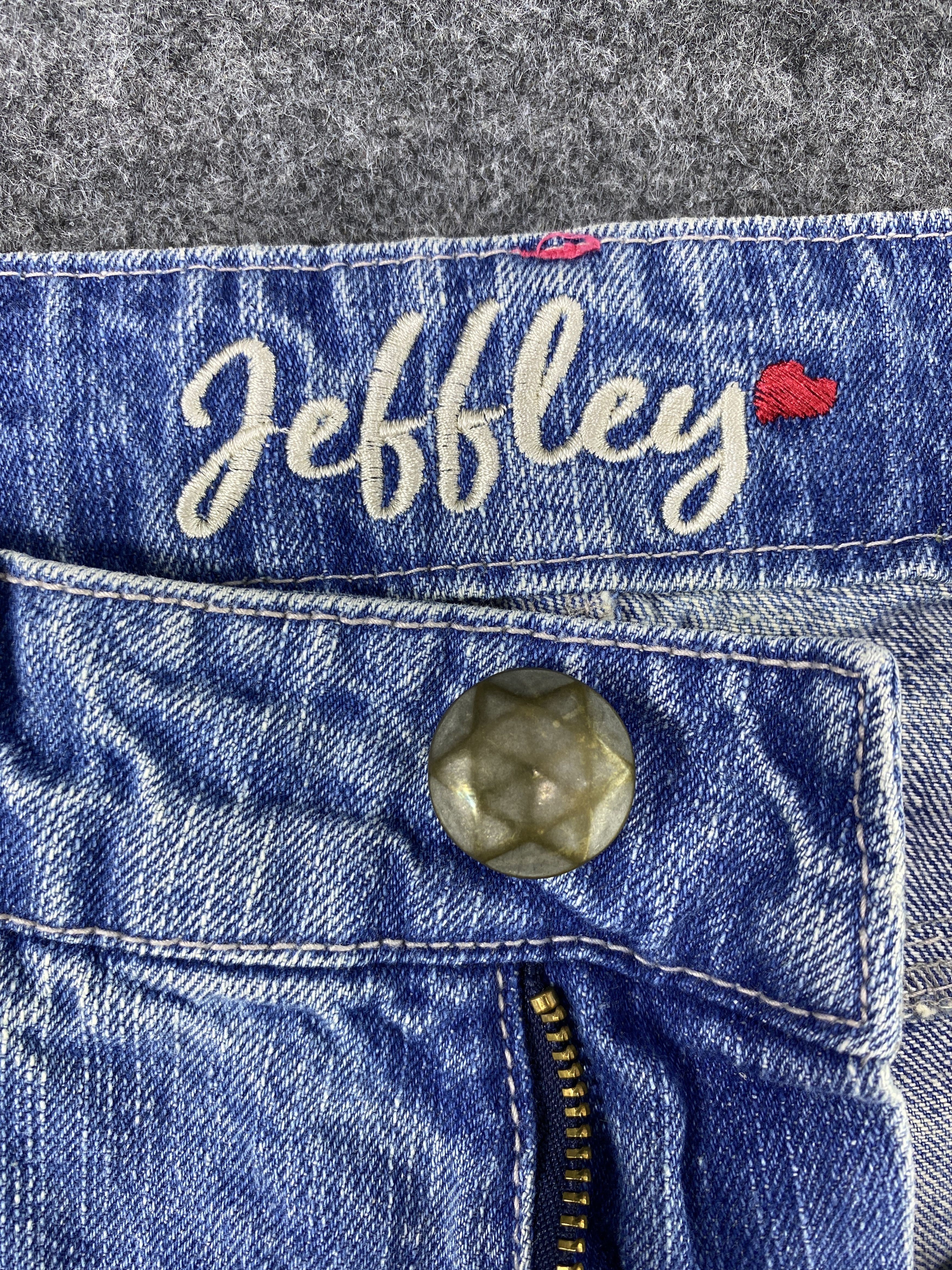 Japanese Brand Jeffley Distress Blue Jeans- J1108 Size 29" - 12 Thumbnail