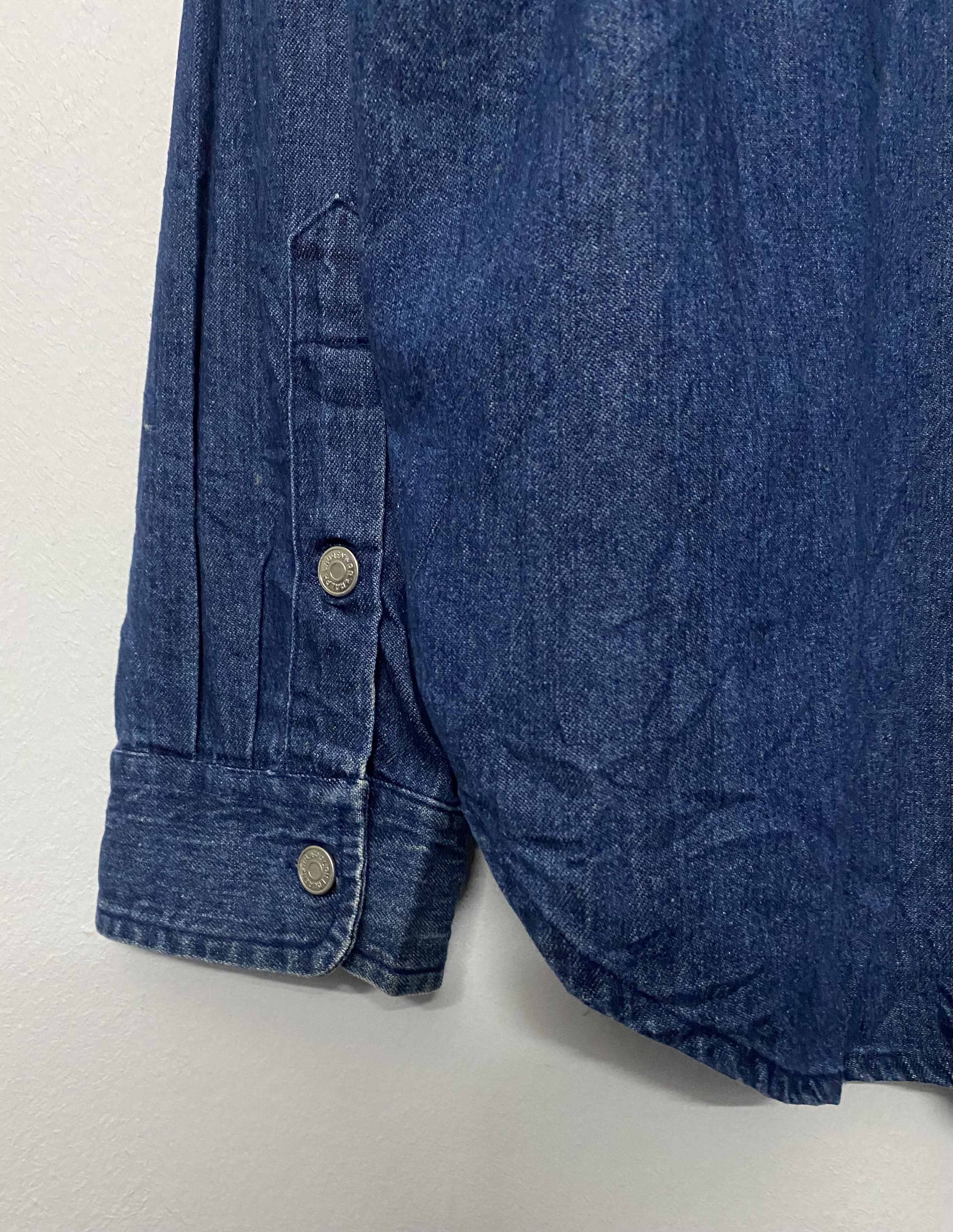RRL Ralph Lauren RRL Ralph Lauren Double RL Indigo Denim Chambray Size L Size US L / EU 52-54 / 3 - 9 Thumbnail