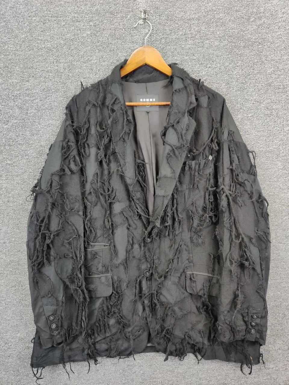 gomme Gomme Homme Maki Hiroshige Atelier Frayed Jacquard Jacket Size US M / EU 48-50 / 2 - 1 Thumbnail