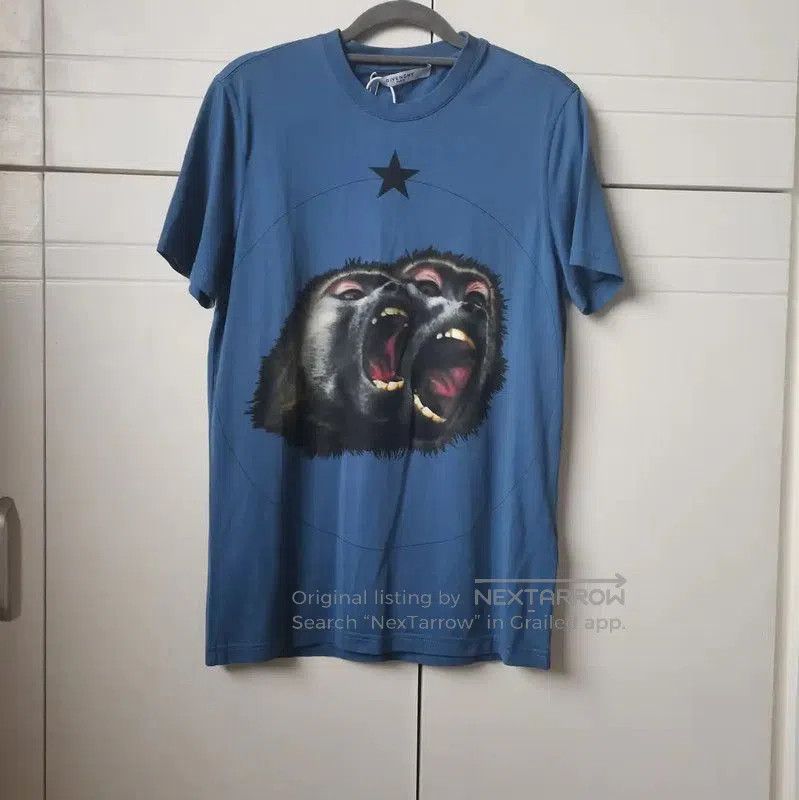Givenchy Givenchy Blue Cotton Short Sleeve T-Shirt . Size XS / US 0-2 / IT 36-38 - 2 Thumbnail