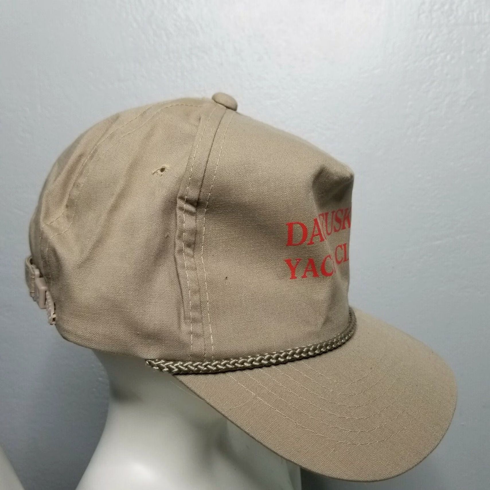 Vintage VINTAGE Daufuskie Yacht Club Strapback Baseball Dad Cap Hat Baseball Cap Hat Mens Beige Adjustable Logo Size ONE SIZE - 2 Thumbnail