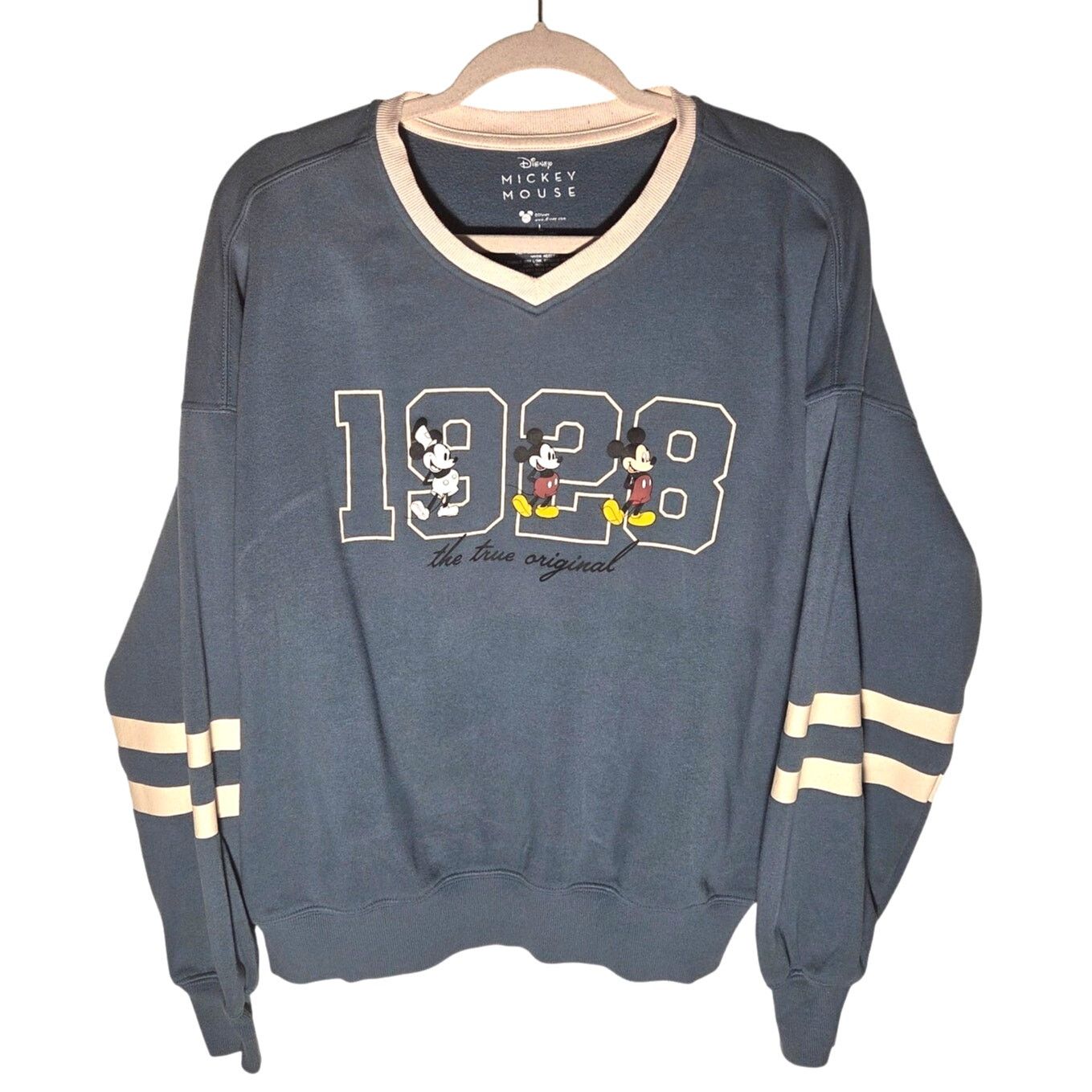 Disney Classic Disney Mickey Mouse V-Neck Sweatshirt L Size L / US 10 / IT 46 - 1 Thumbnail
