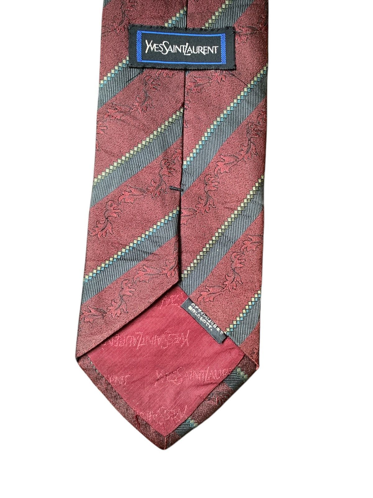 Designer × Vintage × Yves Saint Laurent Rare Design Vintage Yves Saint Laurent Ties Size ONE SIZE - 3 Thumbnail