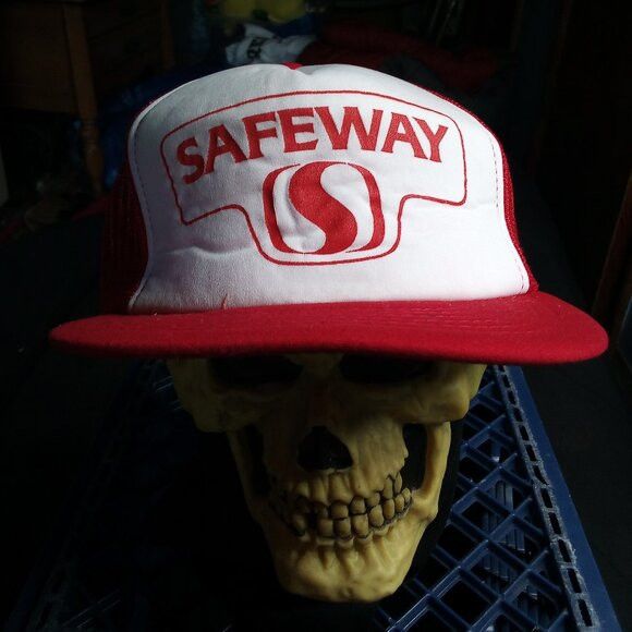 Vintage Deadstock Vintage Safeway Snap Trucker Hat Cap Size ONE SIZE - 1 Thumbnail
