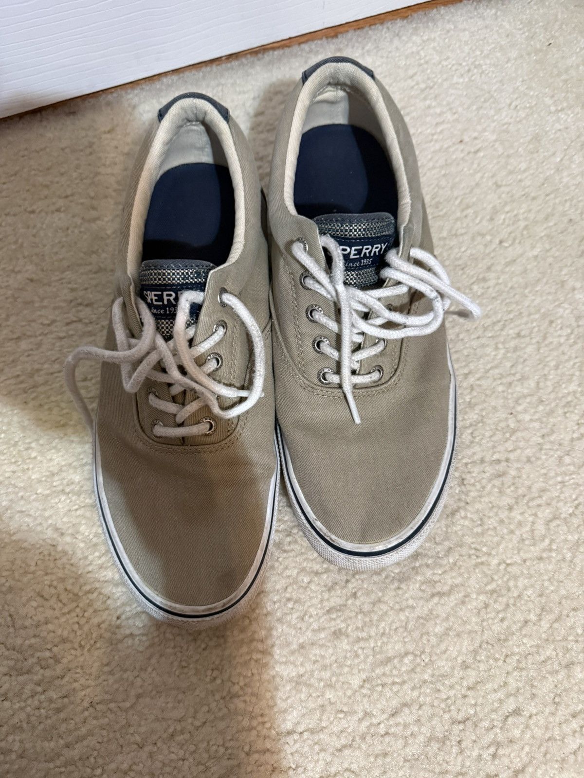 Sperry Sperry khaki canvas skateboarding shoes Size US 10 / EU 43 - 2 Thumbnail
