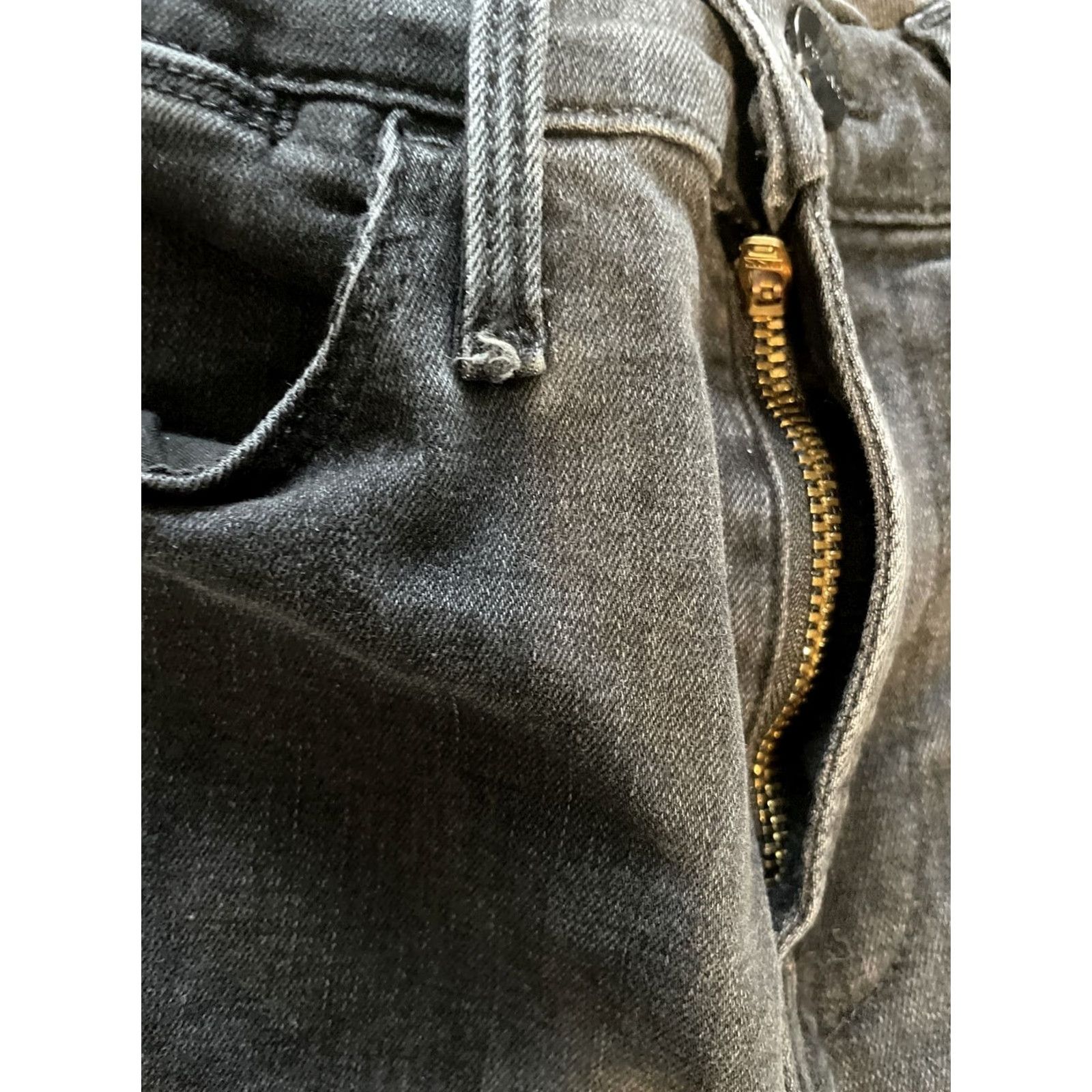 Frame FRAME Le High Flare Jeans Women's 25 Denim Pants Black 70s Gothic Hippie Stretch High Rise 25x22 in Inseam 25 in Mens? Womens Size 42" / US 20 - 5 Thumbnail