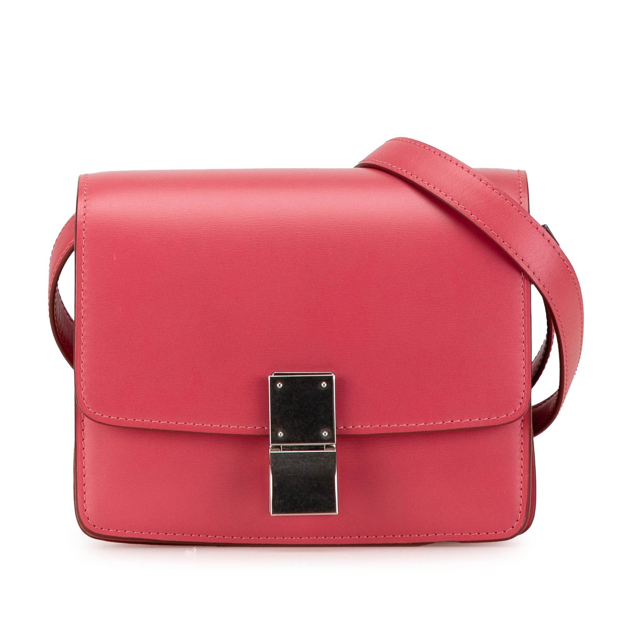 Celine Celine Small Calfskin Classic Box Pink Size ONE SIZE - 1 Thumbnail