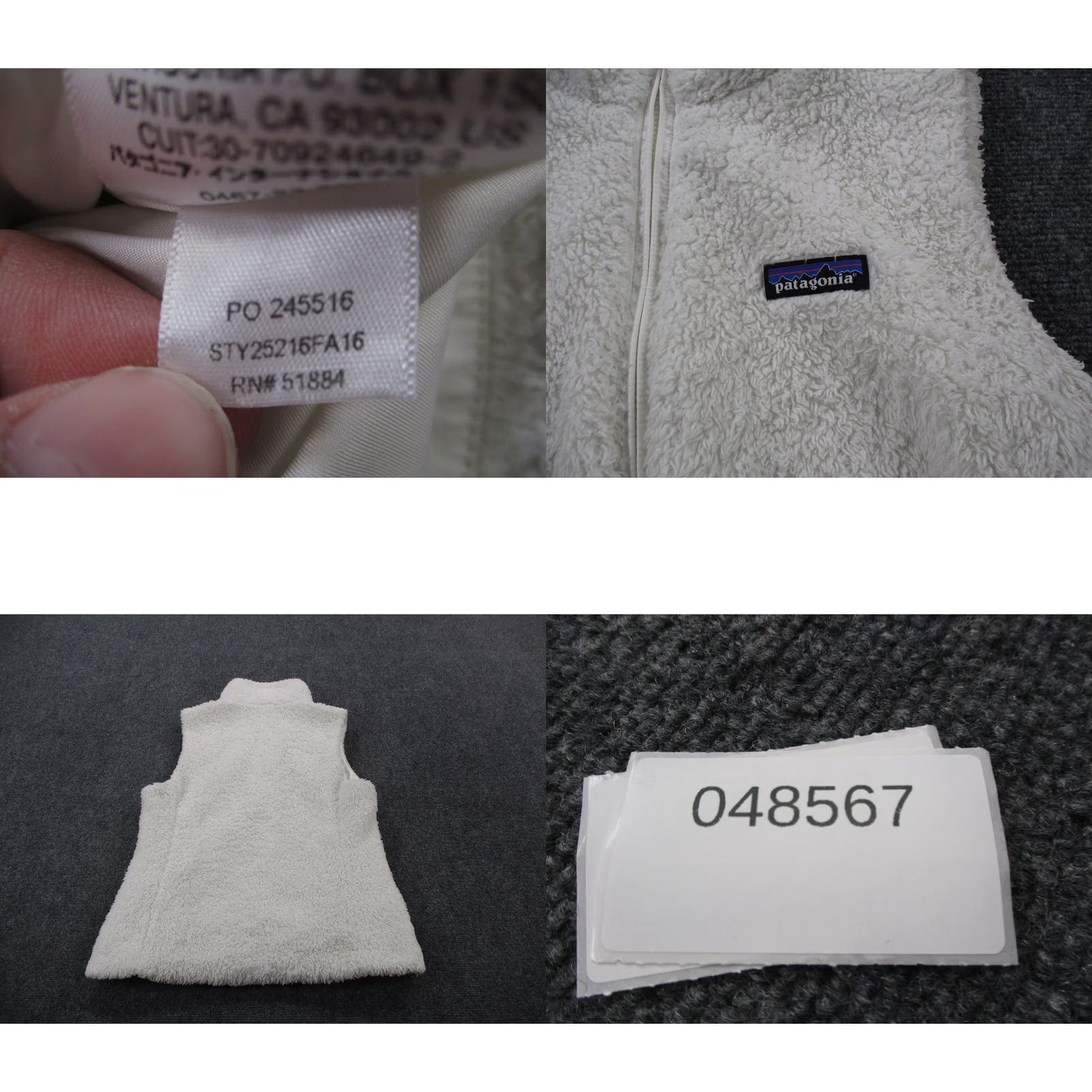 Patagonia Patagonia Vest Jacket Womens L White Fleece Los Gatos Outdoor Hiking 25216 Size L / US 10 / IT 46 - 8 Thumbnail