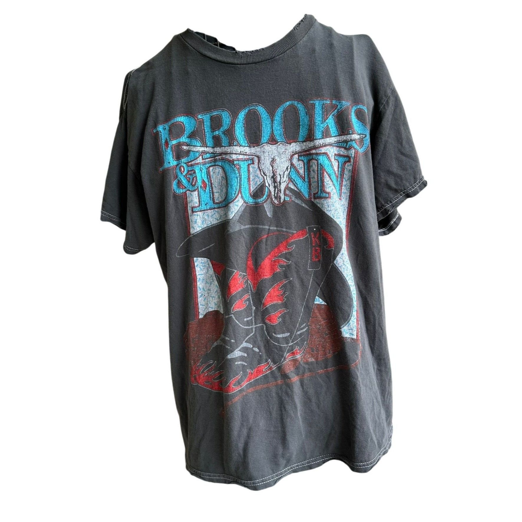 Vintage VTG Brooks Dunn T Shirt 1992 Country Music Concert Cowboy Bo Size US S / EU 44-46 / 1 - 6 Thumbnail