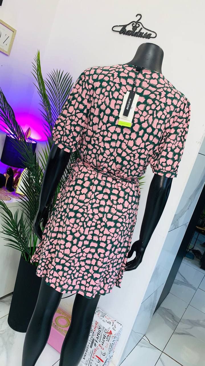 Whistles WHISTLES | Giraffe Print Wrap Mini Dress | US 10 UK 14 | NWT Size XL / US 12-14 / IT 48-50 - 5 Thumbnail