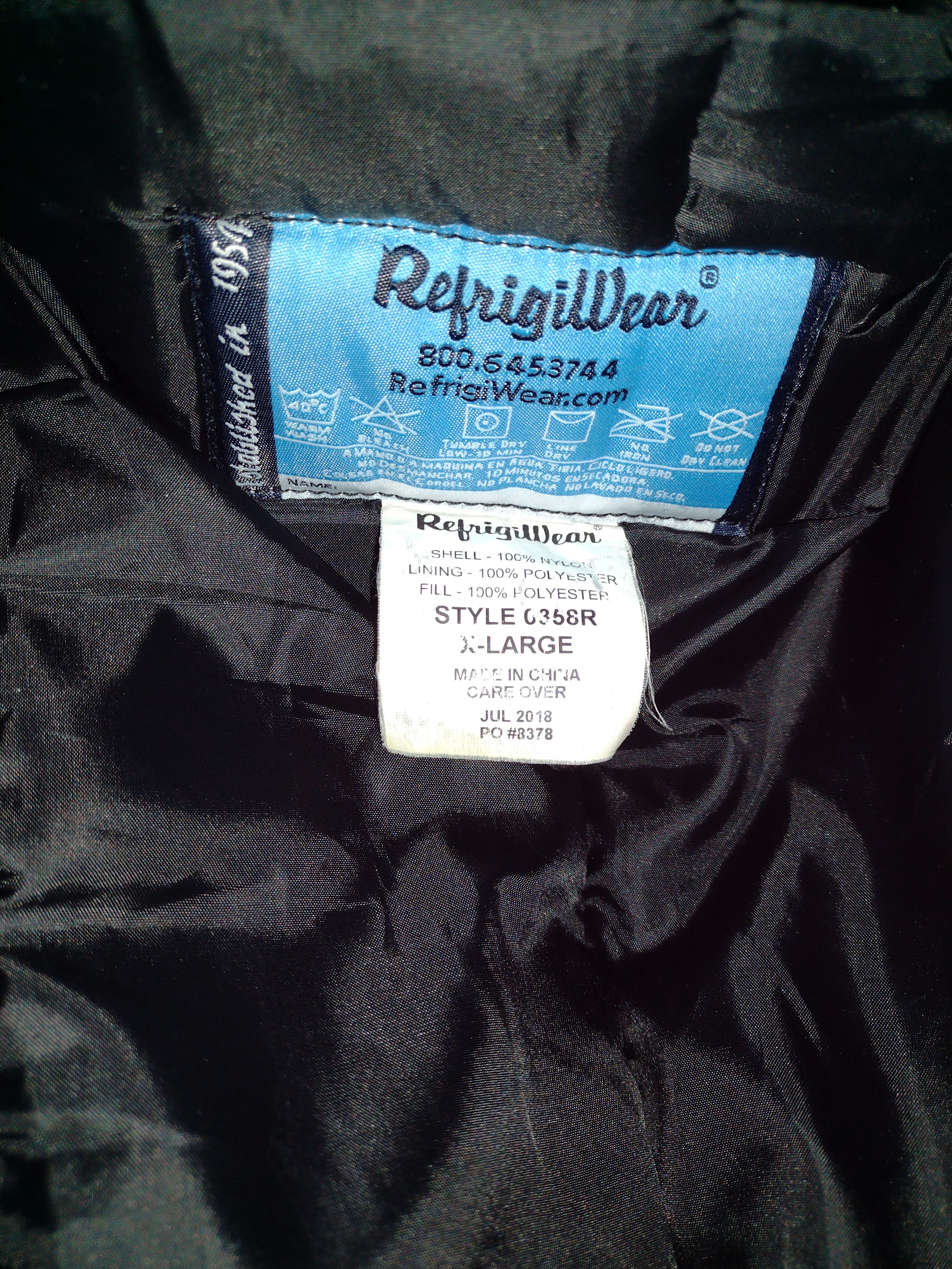 Refrigiwear Black refrigiwear oversized xl men jacket Size US XL / EU 56 / 4 - 5 Thumbnail