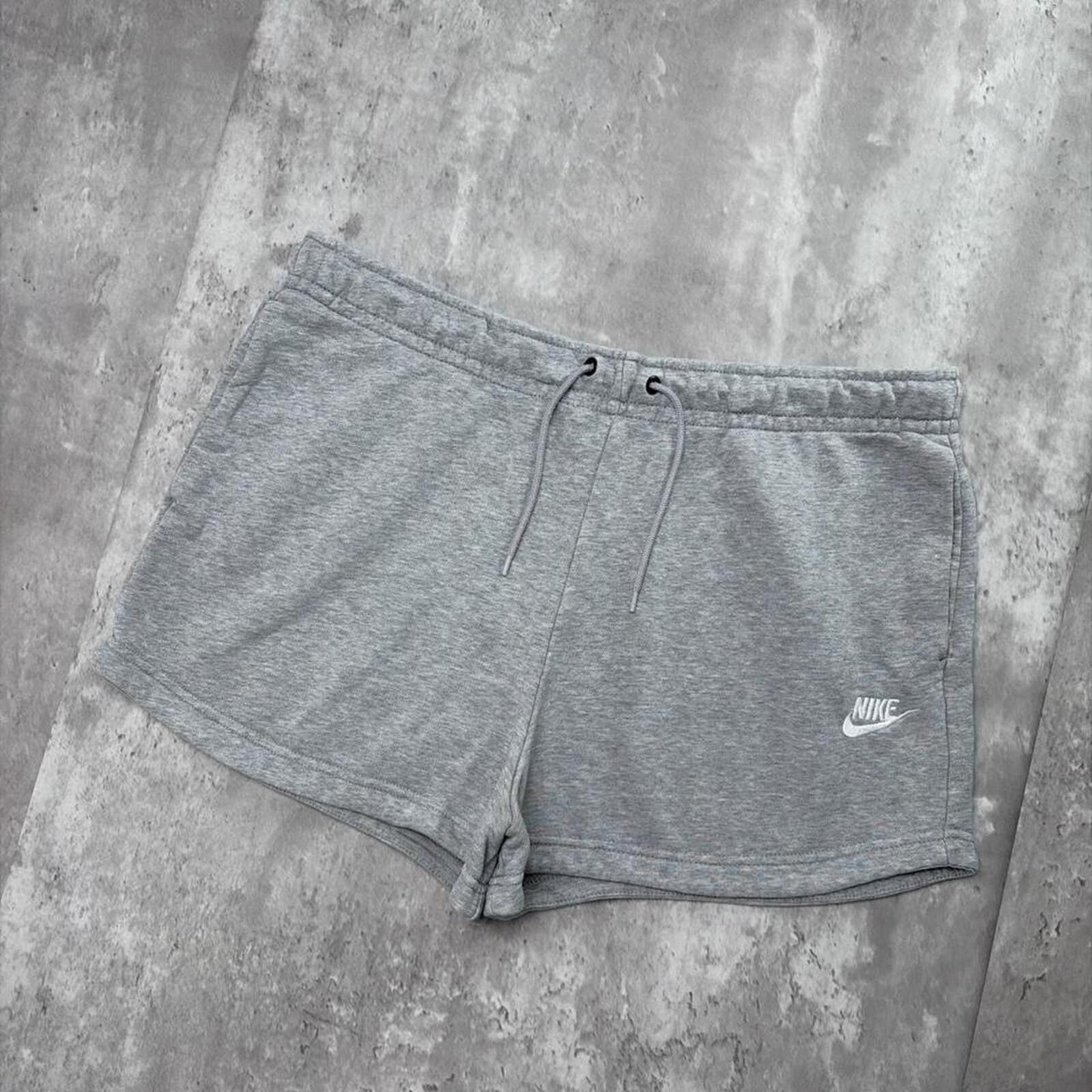 Nike Y2K Grey Nike Swoosh Mini Shorts Size 40" / US 18 - 2 Thumbnail