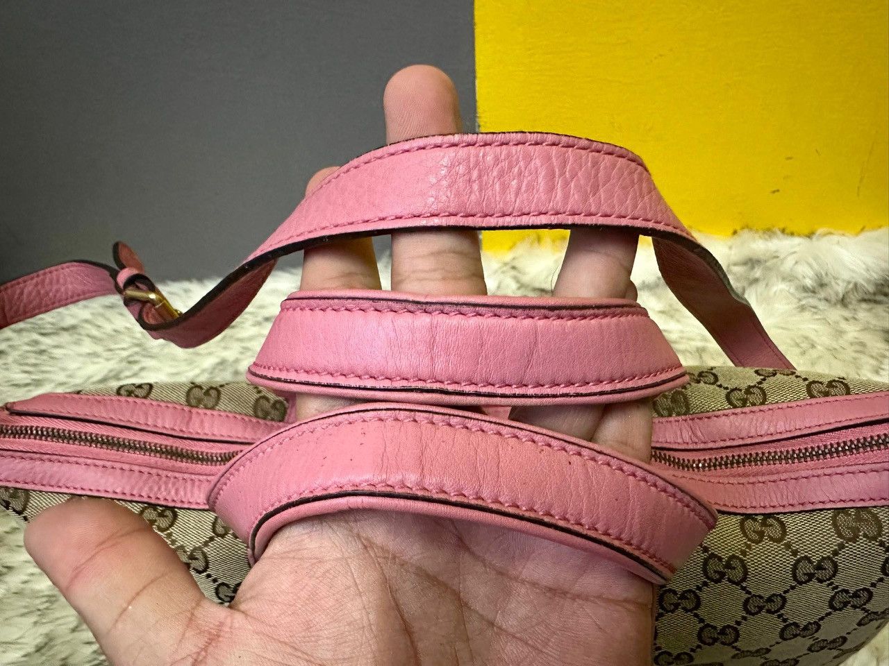 Gucci Authentic Gucci Monogram GG Canvas Web Rania Large Tote Size ONE SIZE - 12 Thumbnail