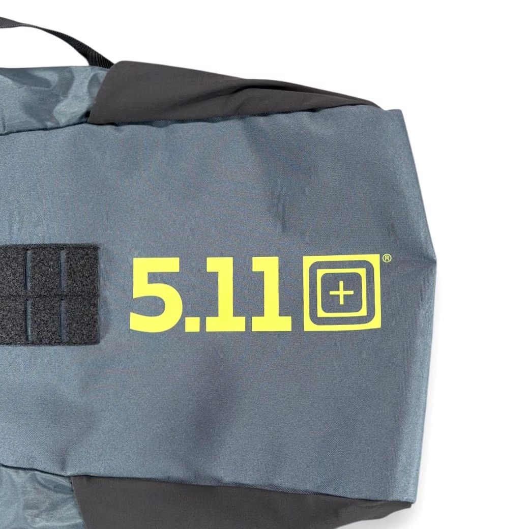 Vintage 511 Tactical Backpack Gray Yellow Polyester Drawstring Cinch Logo Promo Swag Size ONE SIZE - 2 Thumbnail
