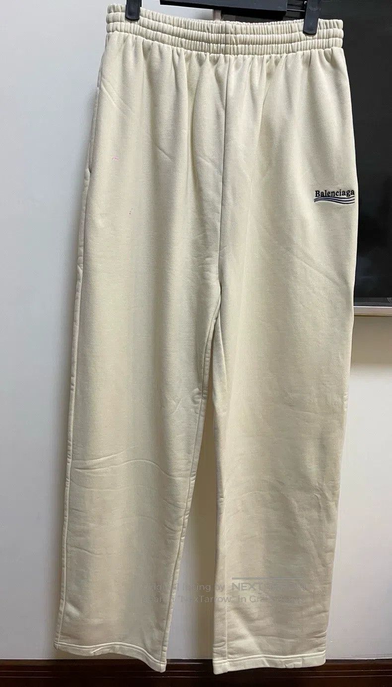 Balenciaga Balenciaga size XS Classic Coke Logo Light Beige Trousers Size US 27 - 1 Thumbnail
