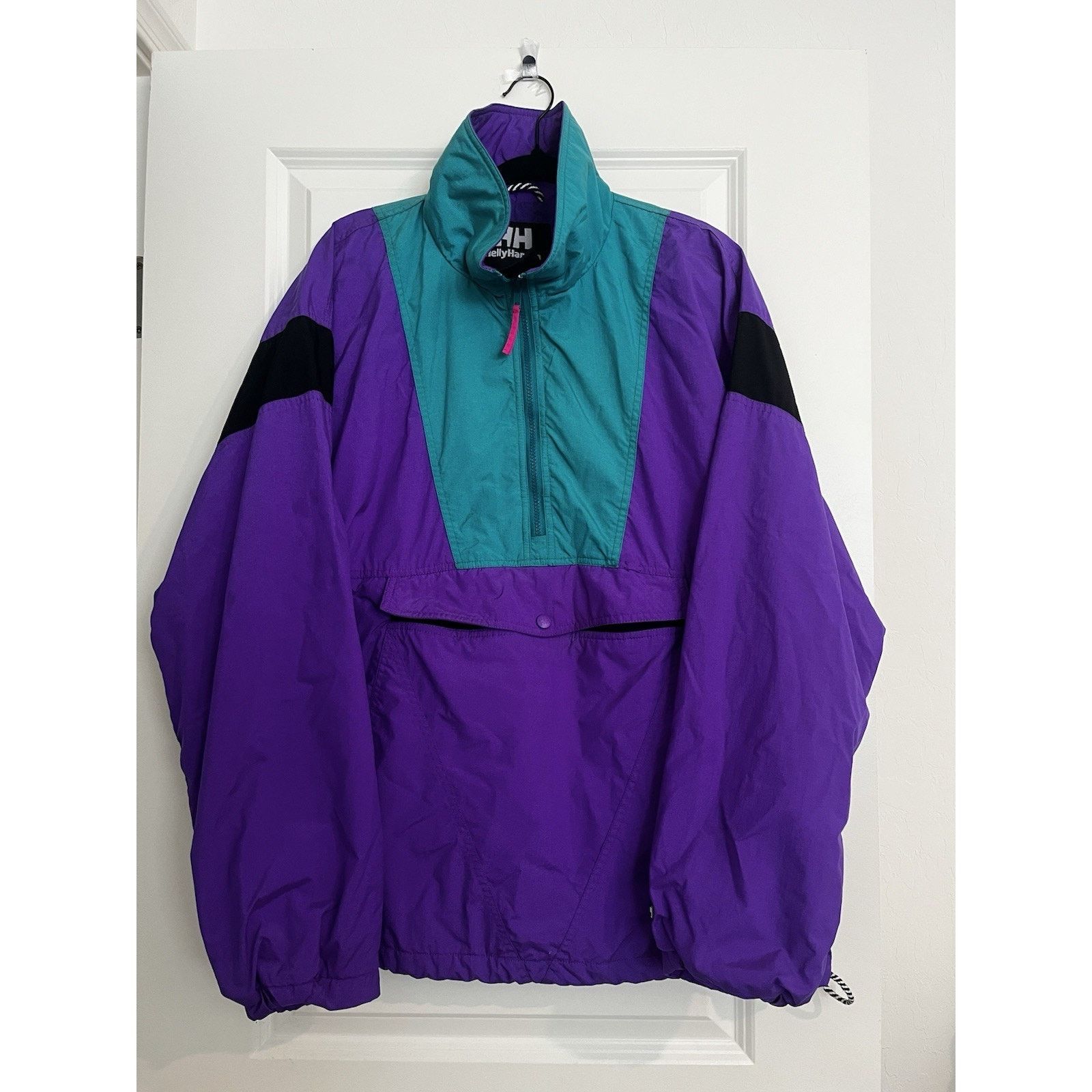Helly Hansen Vtg Helly Hansen Anorak Jacket 90s Purple Teal L Hong Kong Size US L / EU 52-54 / 3 - 1 Thumbnail