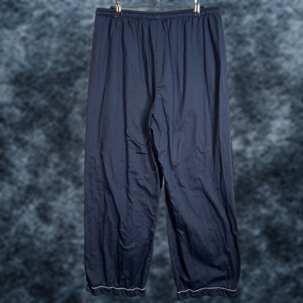 VINTAGE Leset Navy Blue Elastic Waist Pants W/ Piping Detail Womens Size Medium