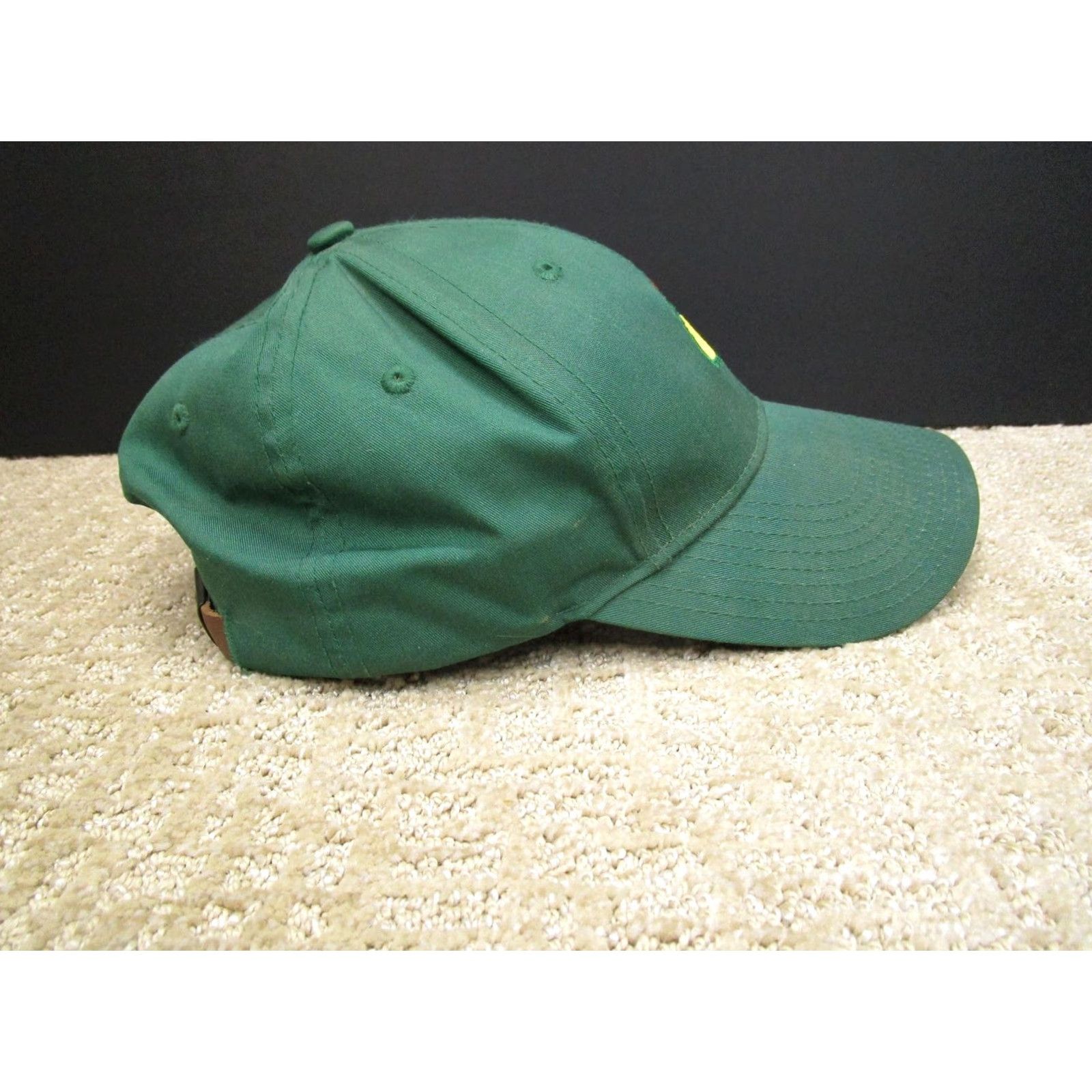 American Needle Nike Masters Hat Cap Leather Strap Back Green Yellow Golf Augusta National Mens Adult One Size Green Classic Sports USA Baseball Cap Size ONE SIZE - 4 Thumbnail