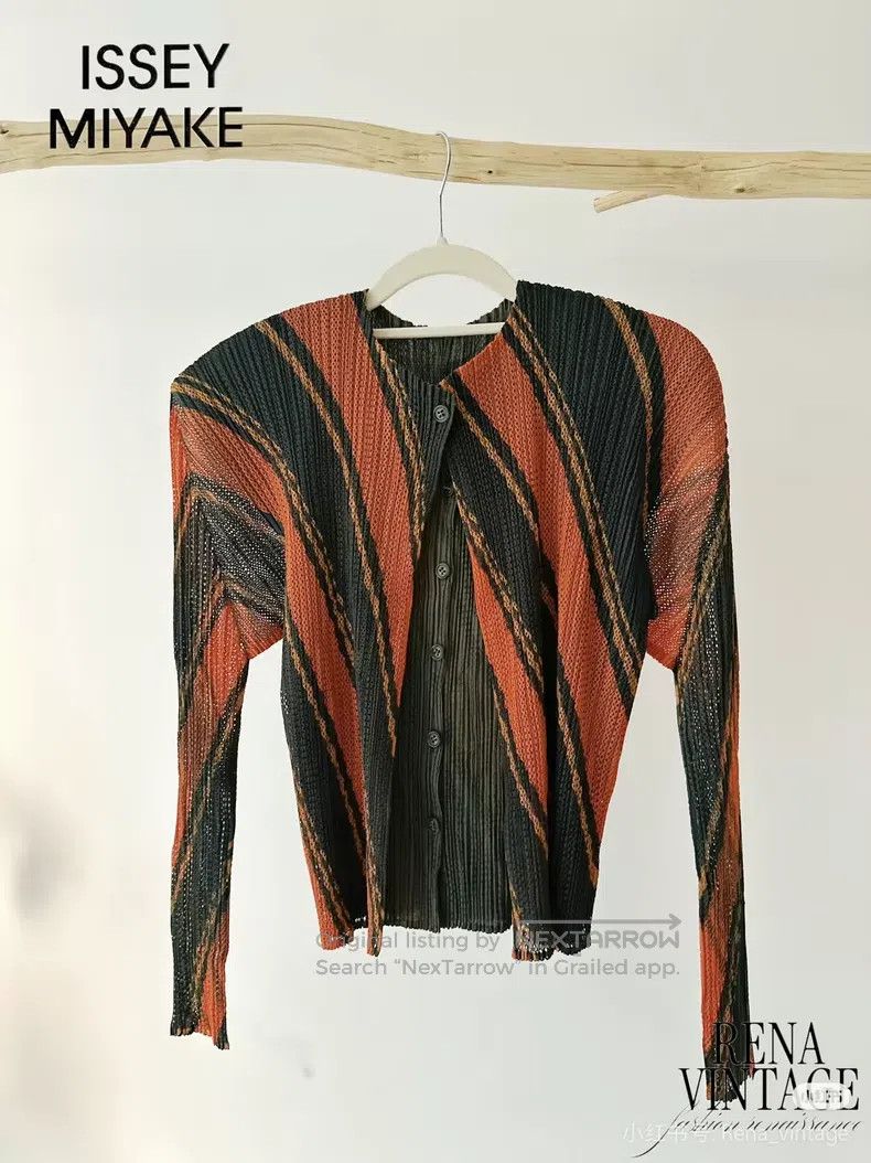 Issey Miyake Issey Miyake Double Mesh Cardigan Size L / US 10 / IT 46 - 1 Thumbnail