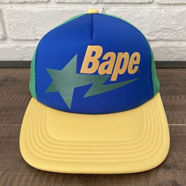 Bape BAPE STA LOGO trucker hat cap a bathing ape star BAPESTA Size ONE SIZE - 1 Thumbnail