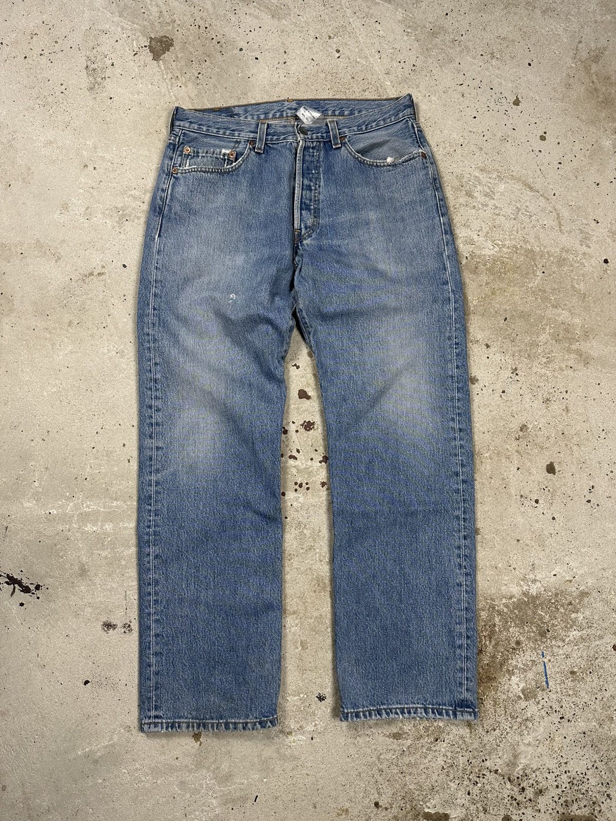 Levi's × Vintage Vintage Y2K Levi’s 501 Blue Denim Pants Jeans Size US 32 / EU 48 - 1 Thumbnail
