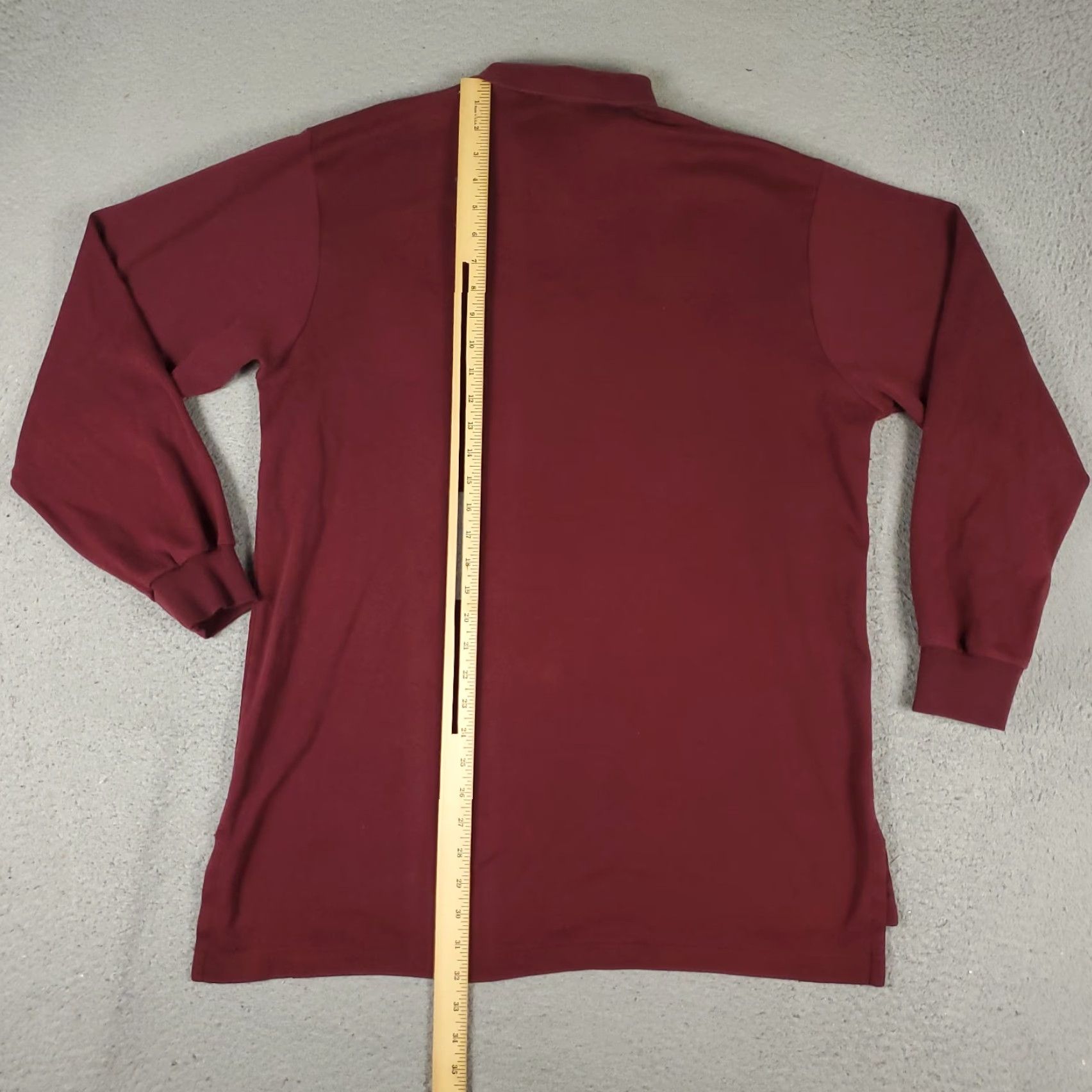 Ralph Lauren VINTAGE Ralph Lauren Polo Shirt Men Size Large Red Cotton Casual Long Sleeve Golf Mens Size US L / EU 52-54 / 3 - 5 Thumbnail