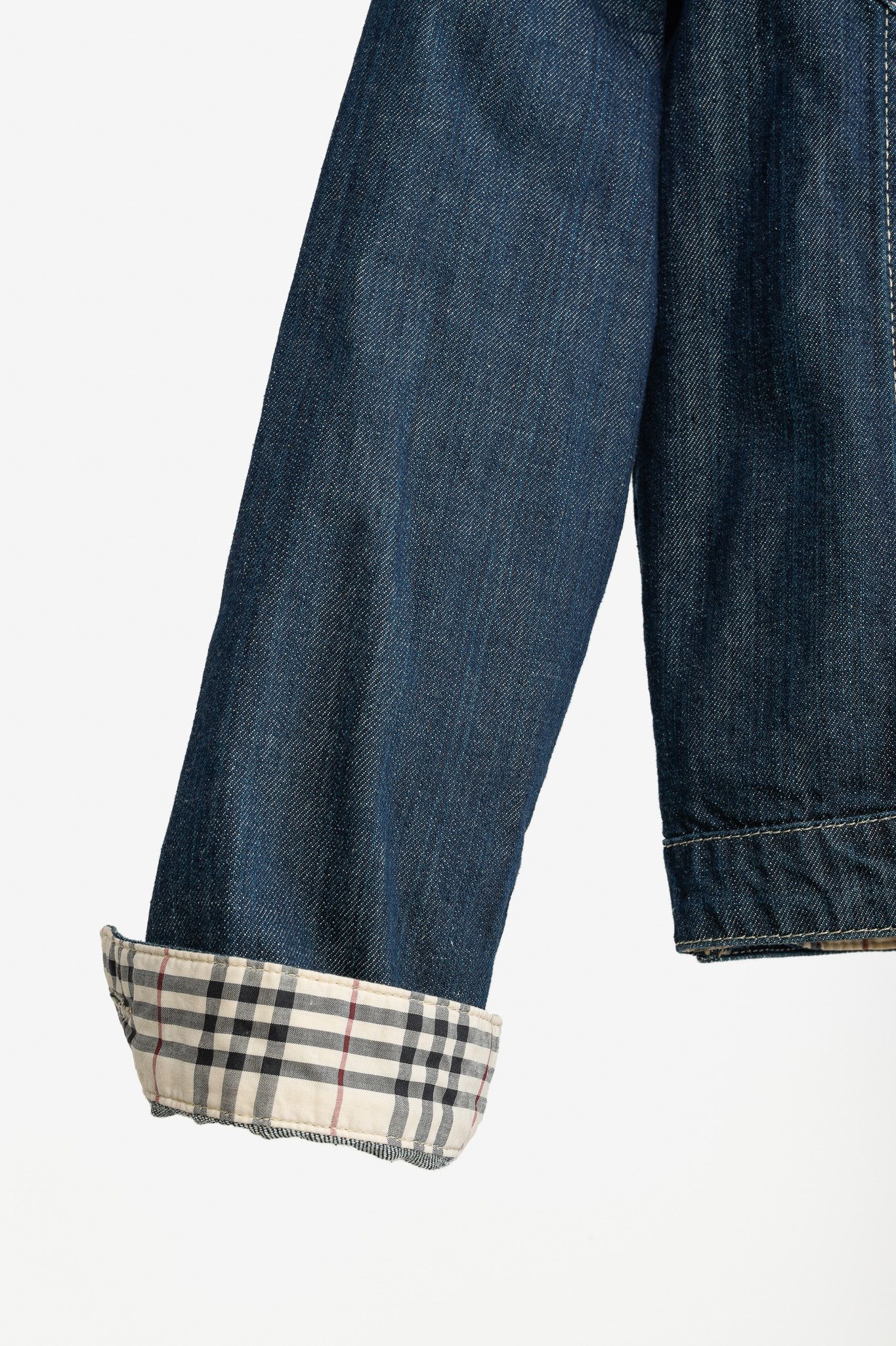 Burberry Burberry Check-Cuff Buttoned Denim Jacket Size XS / US 0-2 / IT 36-38 - 7 Thumbnail
