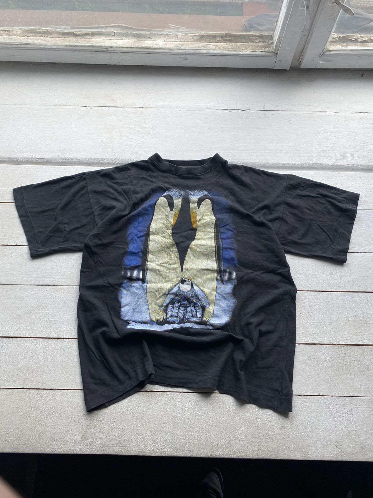 Other × Vintage 90s🔥Save The Penguin Humor Zip It Pink Floyd Style T shirt Size US XL / EU 56 / 4 - 1 Thumbnail