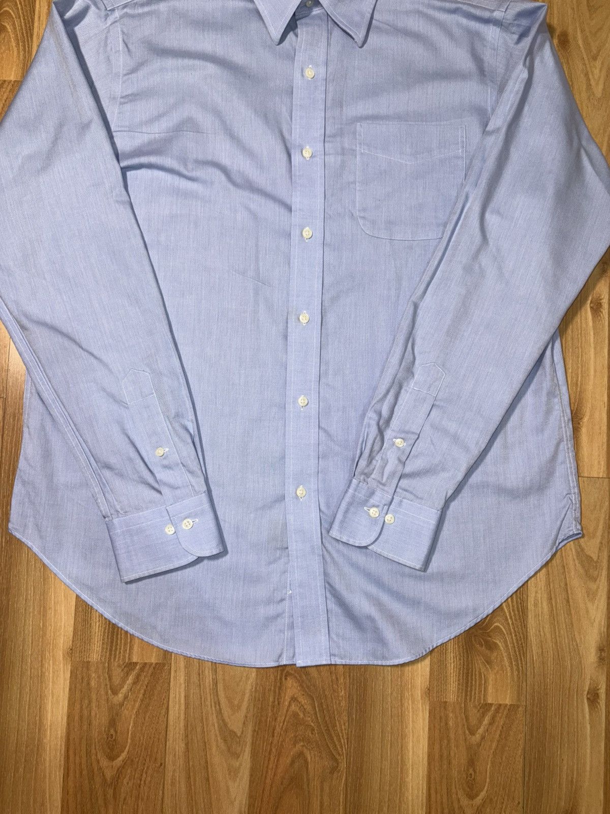 Lauren Ralph Lauren Lauren Ralph Lauren Non-Iron Dress Shirt 16.5 36/37 Cotton Size US L / EU 52-54 / 3 - 3 Thumbnail